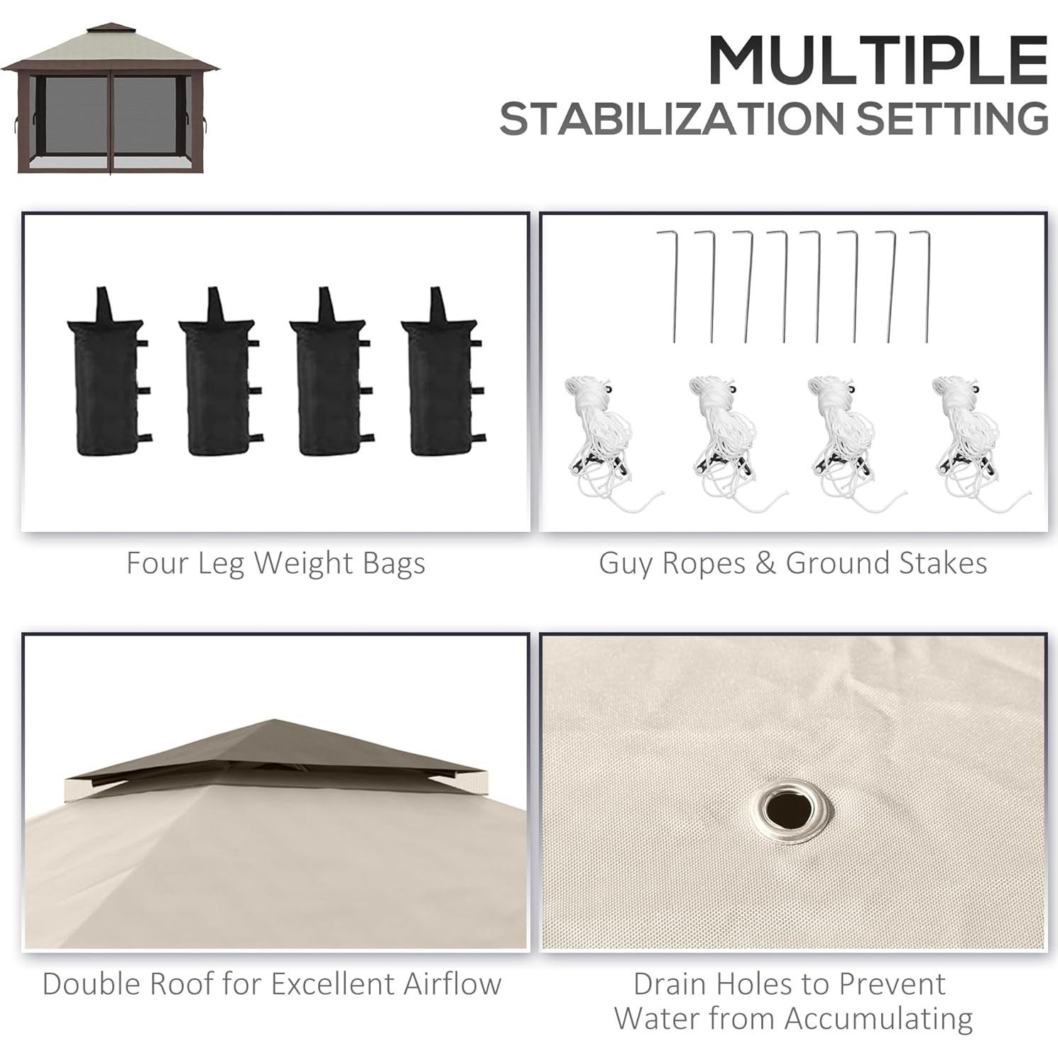 Carpa Plegable ROREP 3x3m con Protección UV y Montaje Rápido