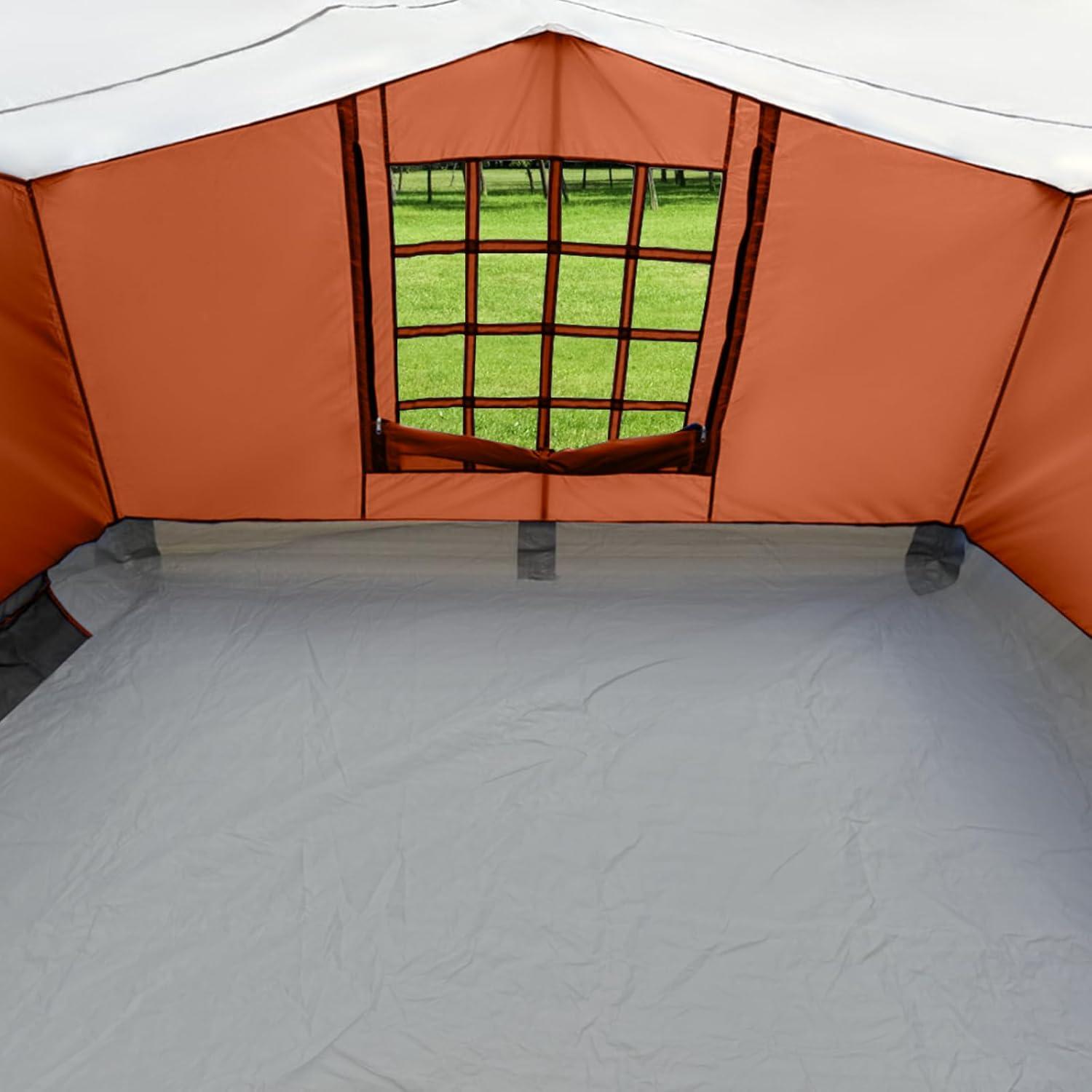 Tienda Lateral KAMPKEEPER para Carpa Plegable 3x3m Naranja