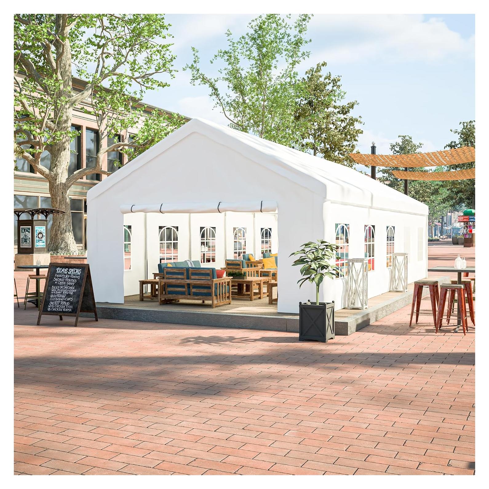 Carpa de Garaje Portátil Genérico 4.88x9.75m Impermeable