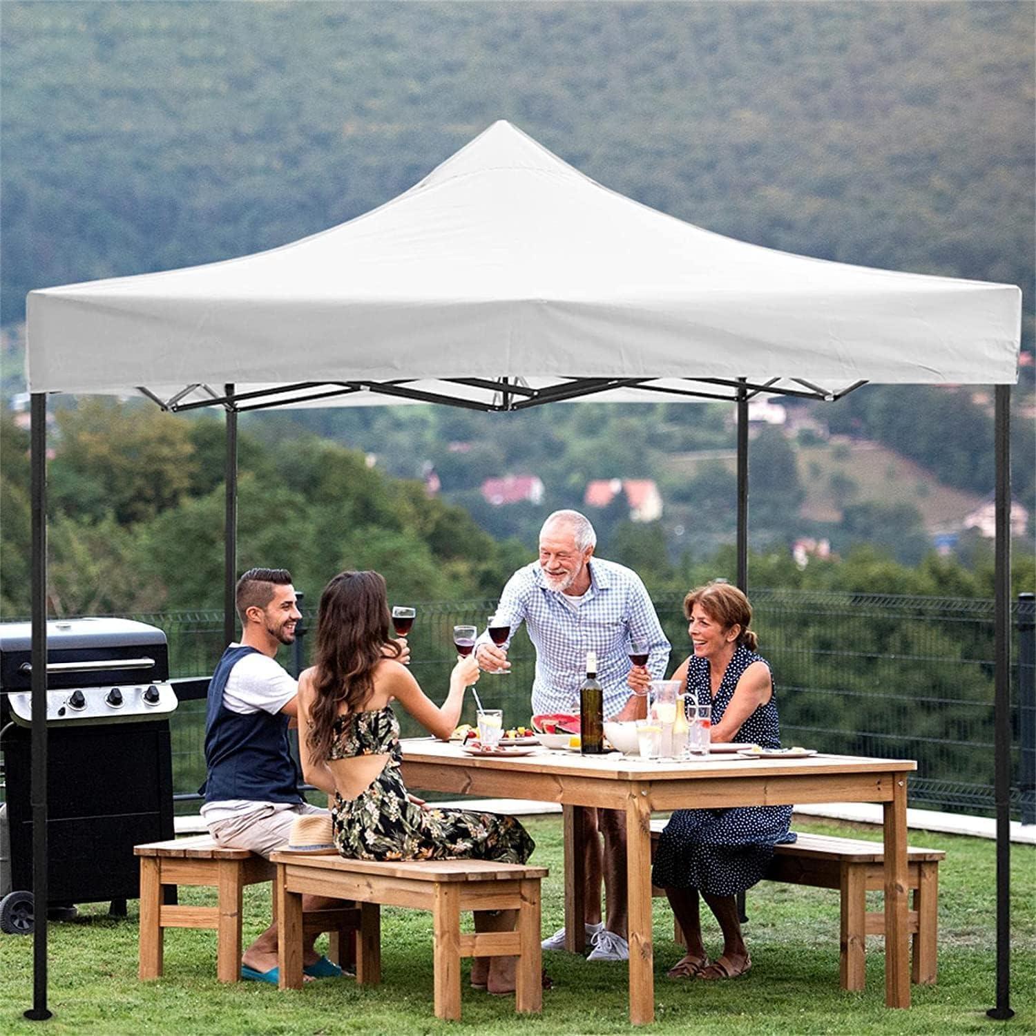 Carpa Plegable Bigacc 3x3m Blanca con Bolsa y Accesorios