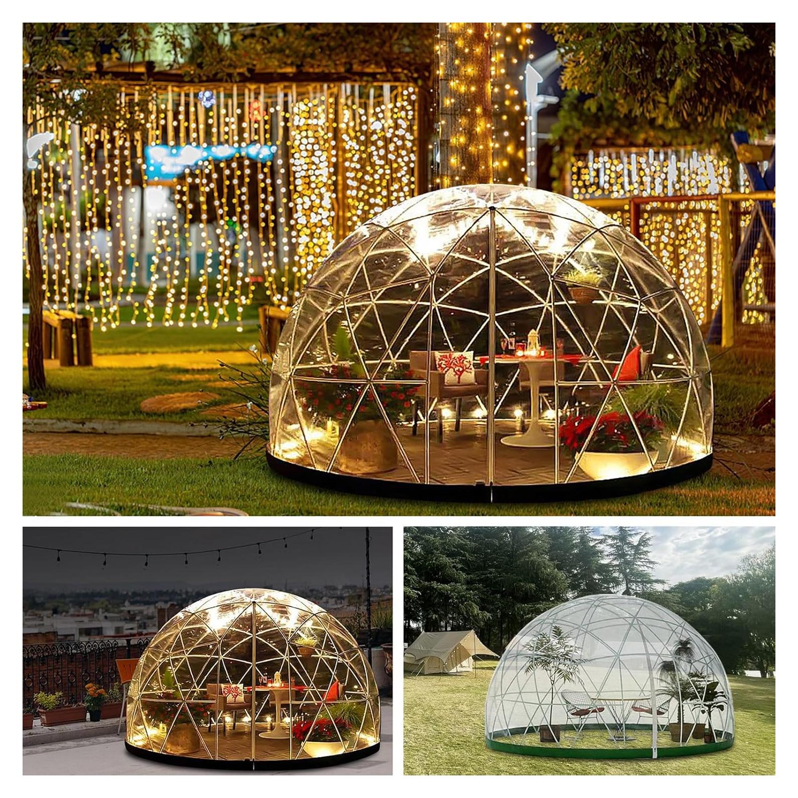 Cúpula de Jardín Gaonala 3.65x2.2m PVC Transparente Resistente