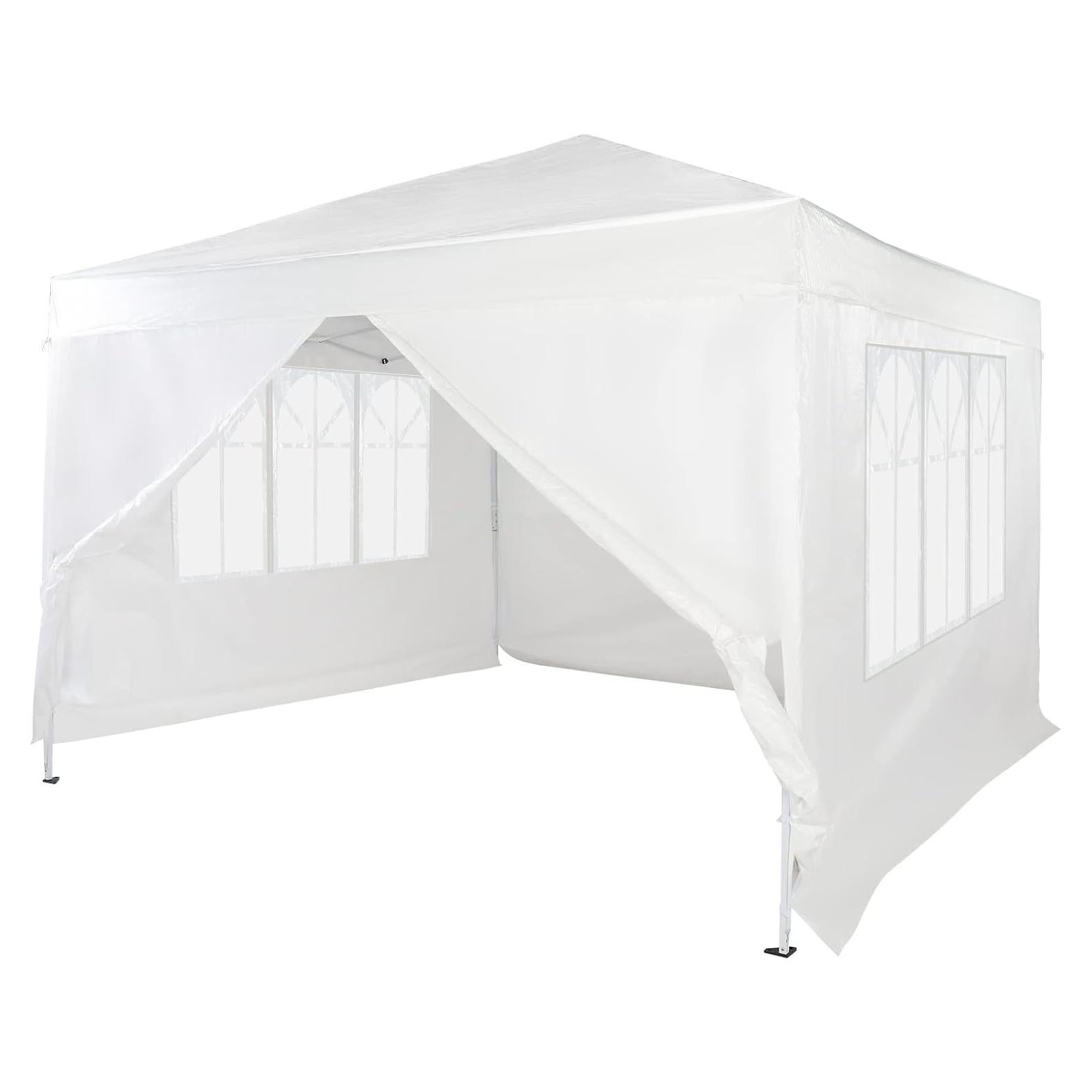 Carpa de Dosel Instantánea Stephi 3x3m Impermeable con 4 Paredes