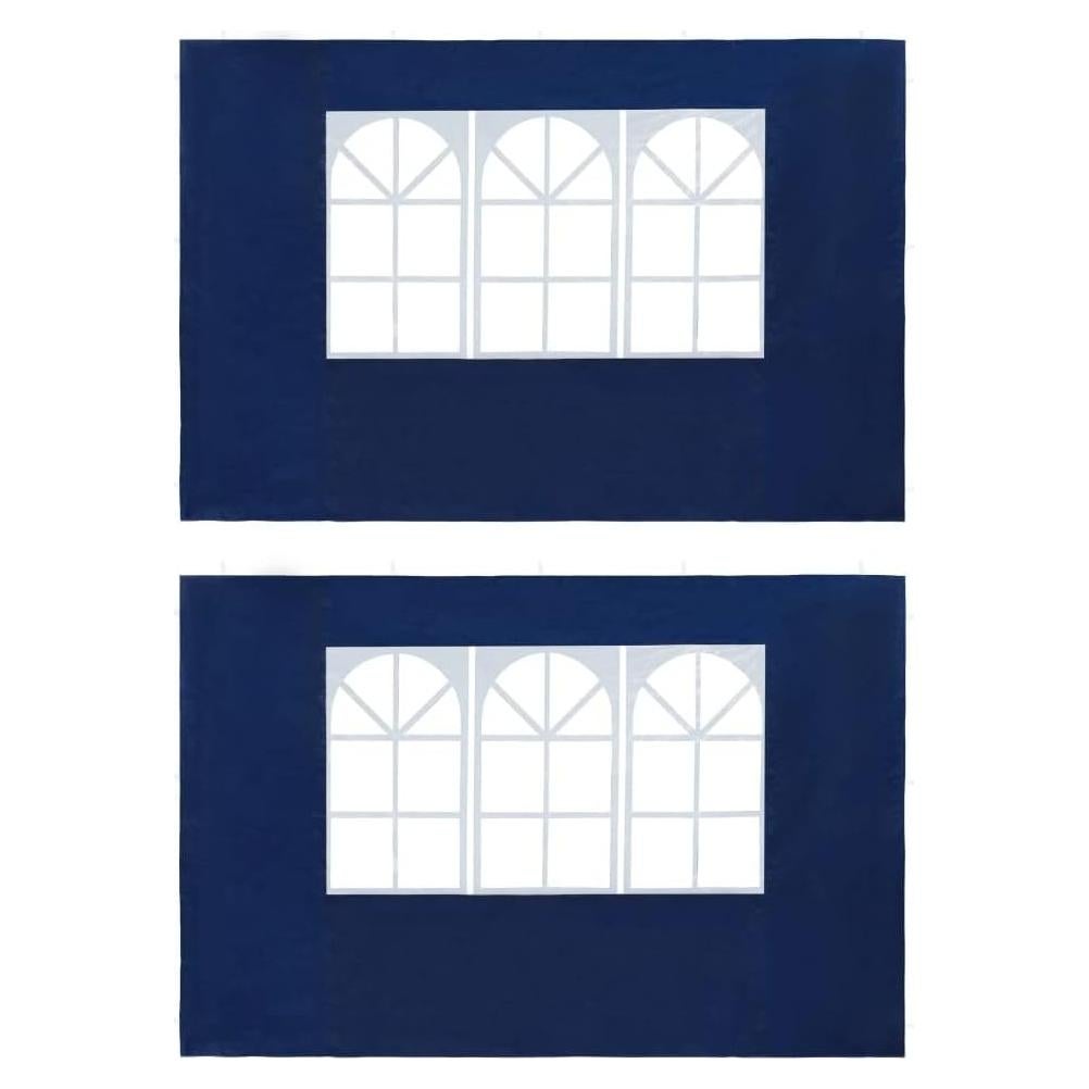 Pared lateral de carpa de fiesta WEHUOSIF 2 piezas azul PE