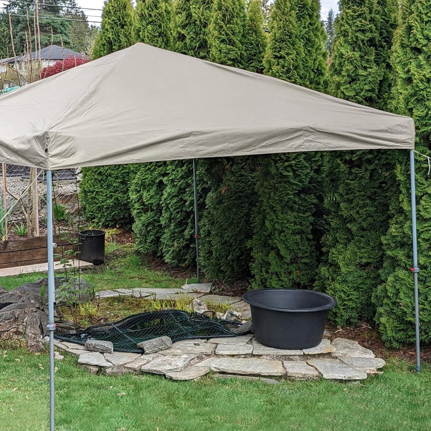 Techo de Carpa D&ONEHOS 10x10 Beige Impermeable 301x301 cm