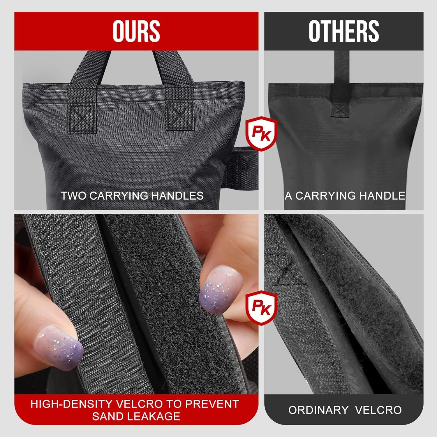 Bolsas de Arena para Toldo CLAETF - Juego de 4, 14.97 kg cada una