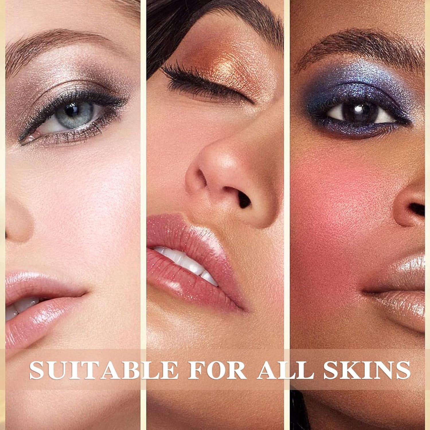 Bastón de Rubor Crema LZYLLS 2 en 1 con Brocha - Ligero y Duradero