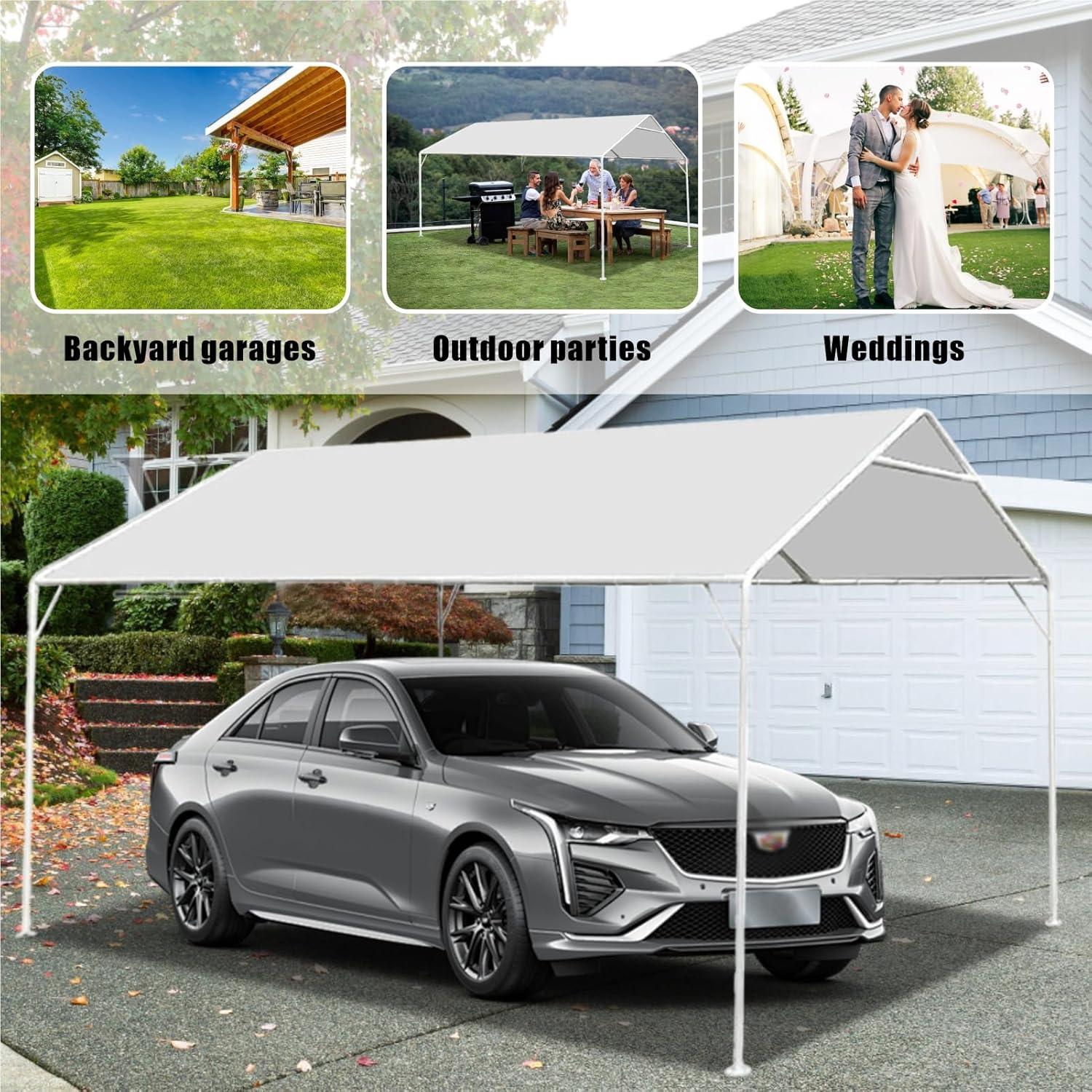 Cubierta de Toldo Eunika 10x6 m Impermeable y Anti-UV