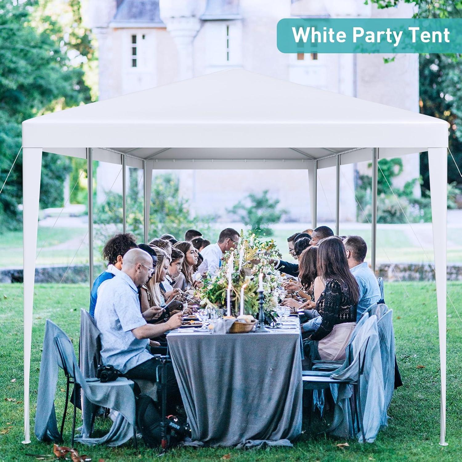 Carpa Blanca 10x9 m ANTSKU para Eventos con 7 Paredes Removibles