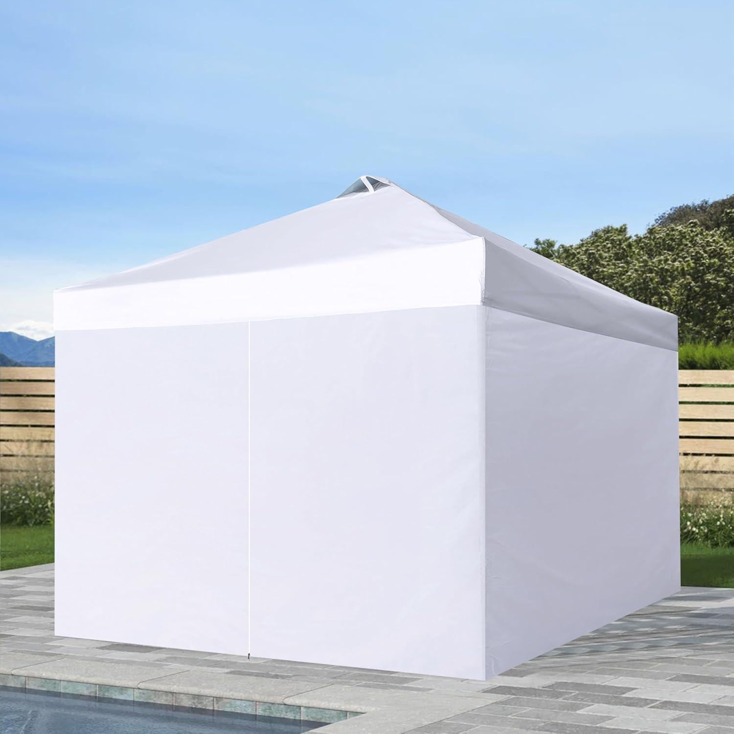 Paredes Laterales para Carpa Canopy SCOMANAGE 1.98x3.05m Blanca