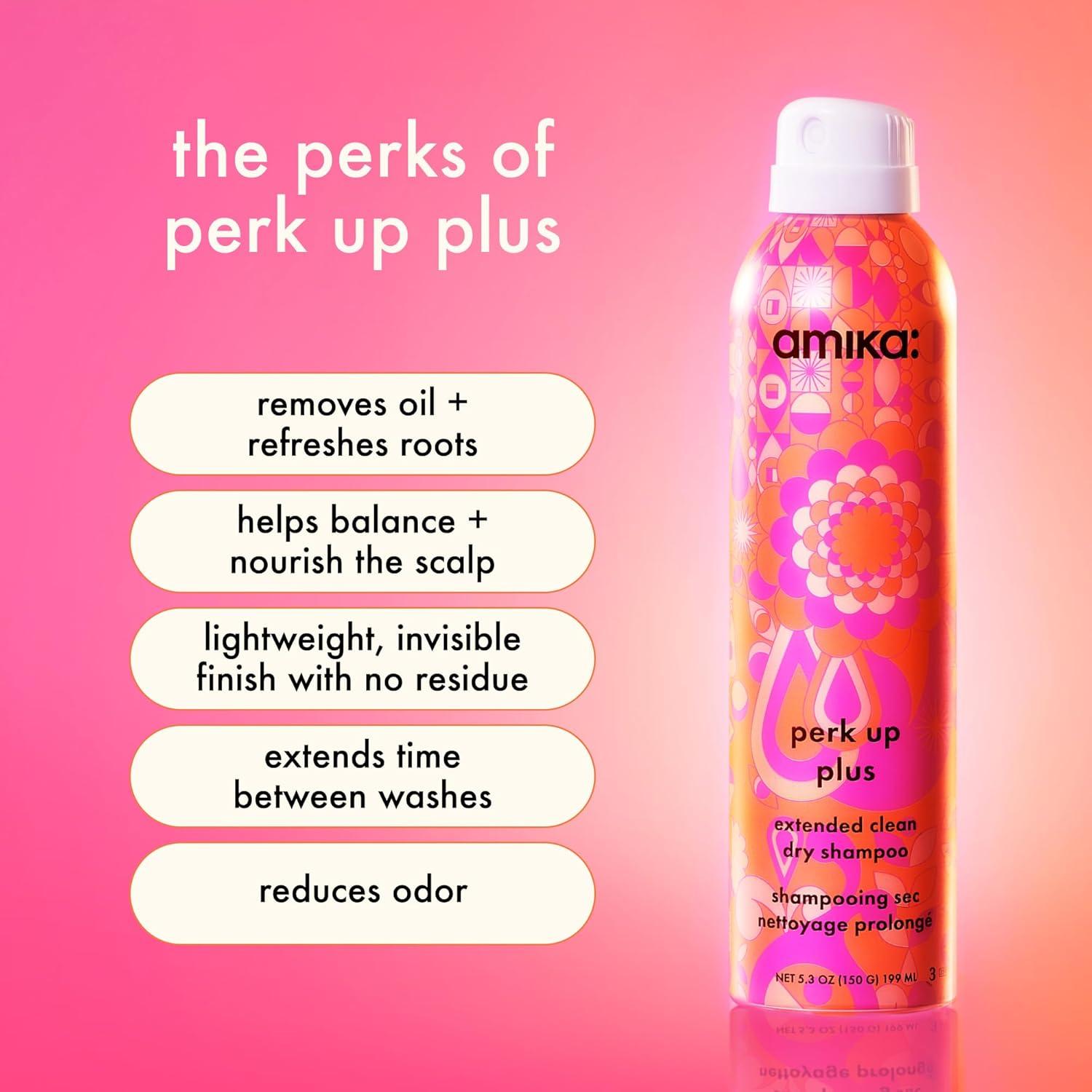 Champú seco amika Perk Up Plus 51g - Limpieza extendida
