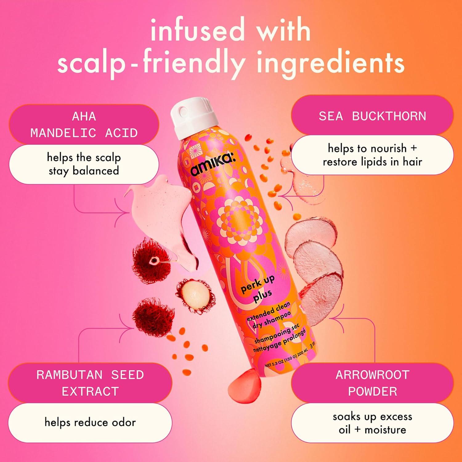 Champú seco amika Perk Up Plus 51g - Limpieza extendida