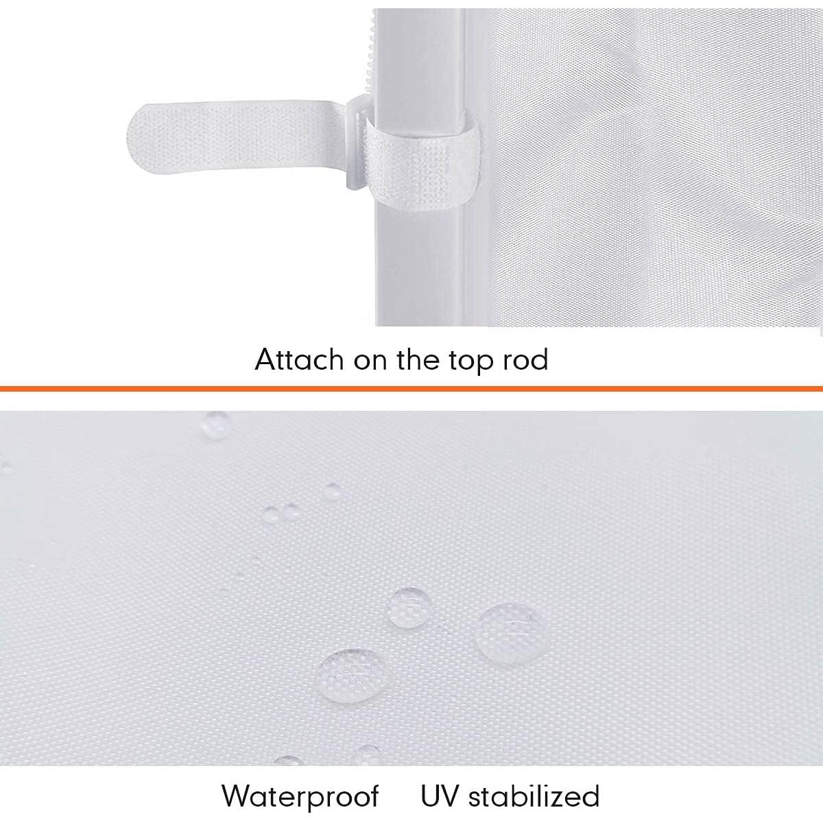 Pared Lateral Media Ontheway para Carpa Pop Up 3x3m Blanca