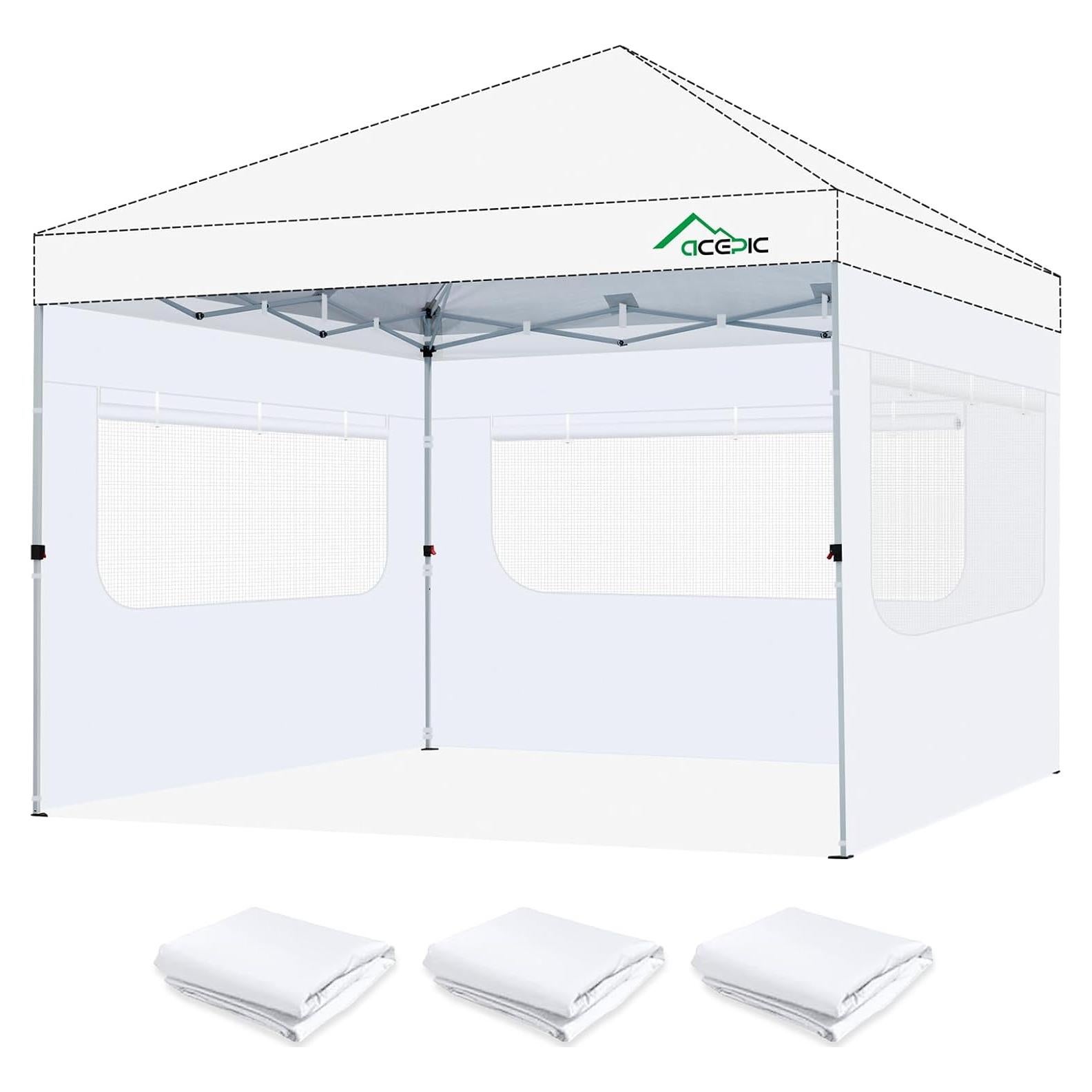 Pared Solar Instantánea Acepic 10x10 ft con Ventana Malla