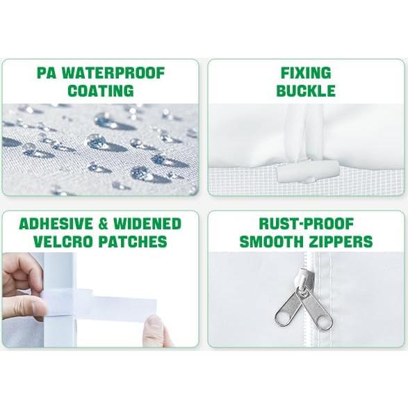 Pared Solar Instantánea Acepic 10x10 ft con Ventana Malla