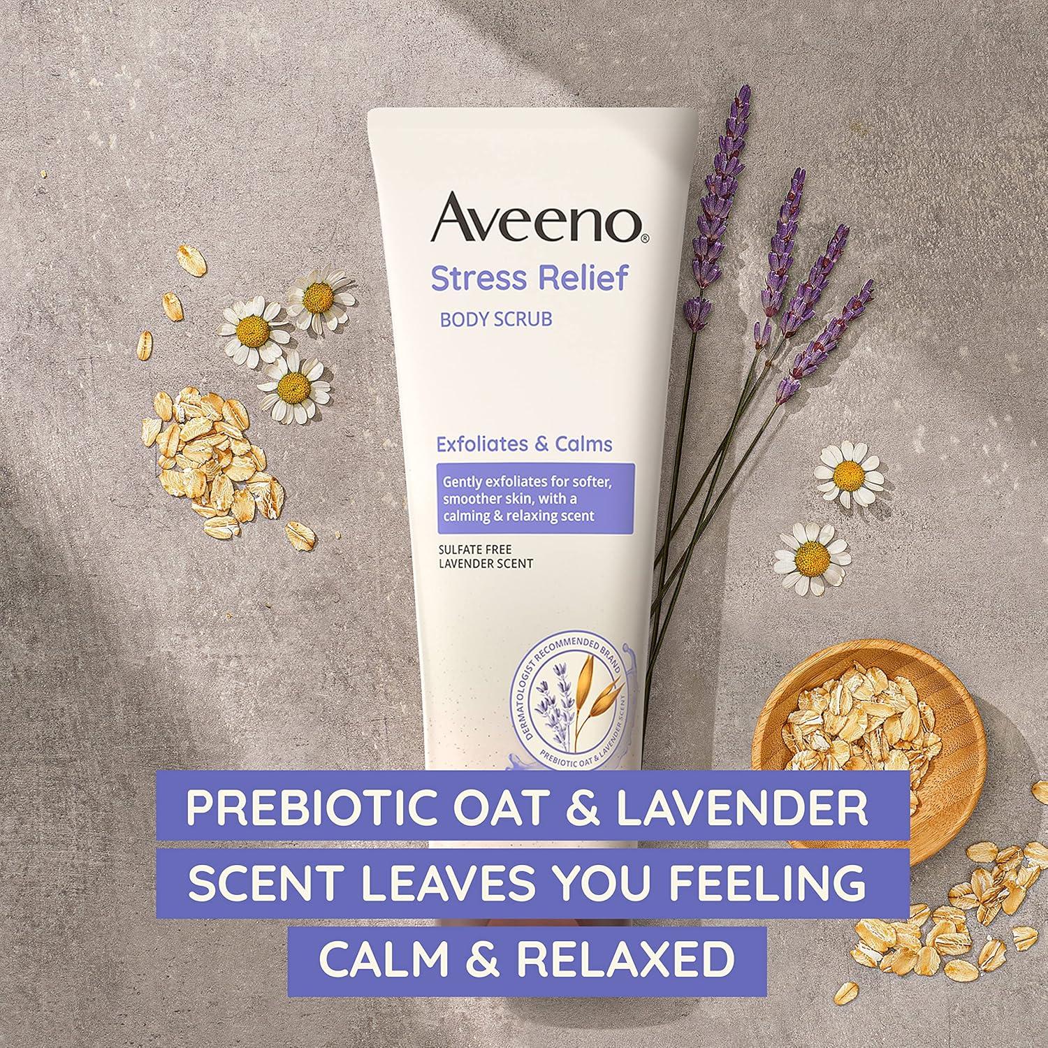 Exfoliante Corporal Aveeno 236.6 ml con Avena y Lavanda