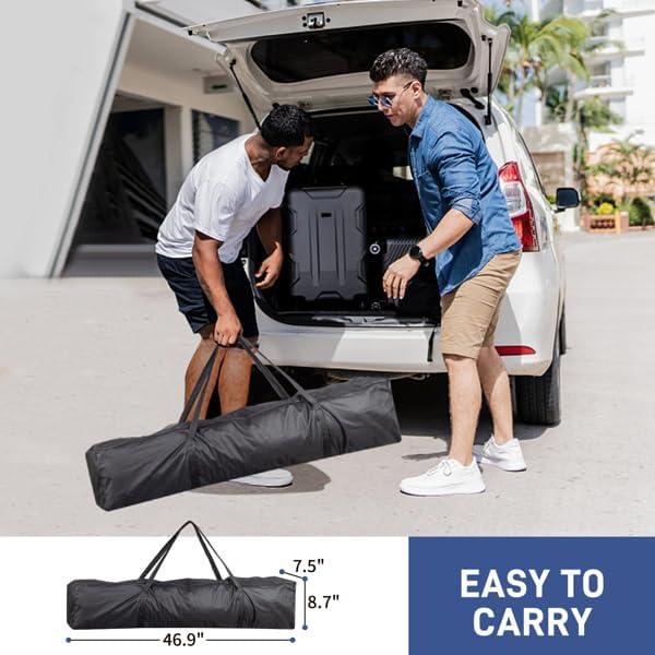 Carpa de Fiesta Plegable 3x3m Genérico Azul Impermeable