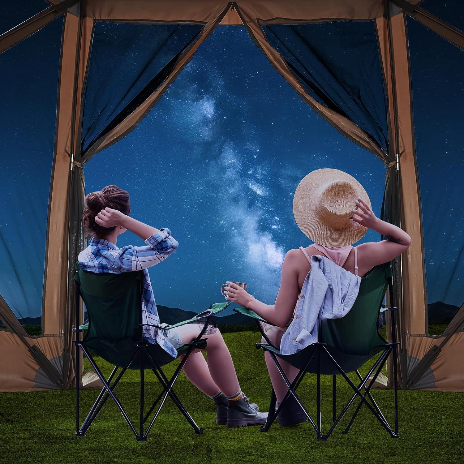 Carpa Gazebo Portátil SLEKVERSA 3.6x3.6m con Mosquitera