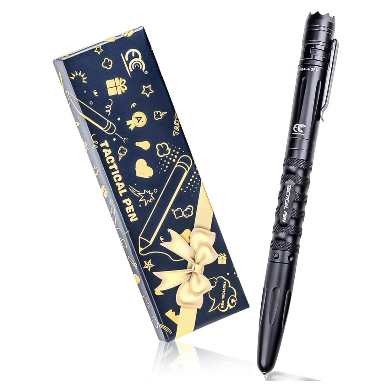 Bolígrafo Táctico MCCC con Linterna LED y Rompevidrios