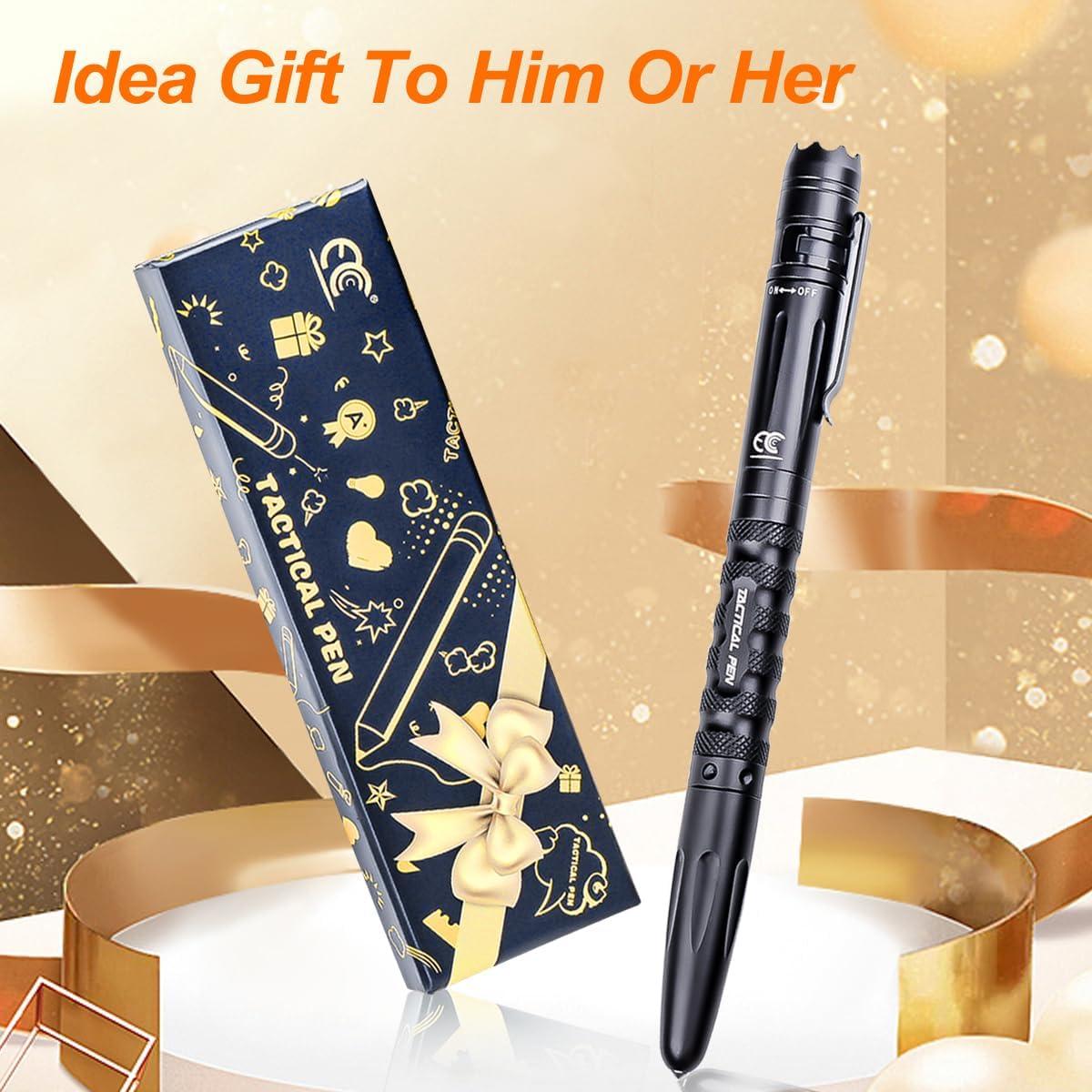 Bolígrafo Táctico MCCC con Linterna LED y Rompevidrios