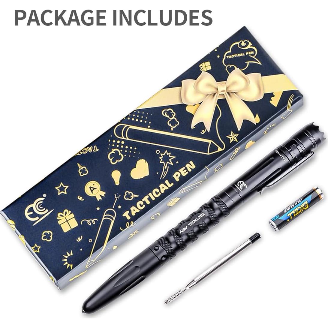 Bolígrafo Táctico MCCC con Linterna LED y Rompevidrios