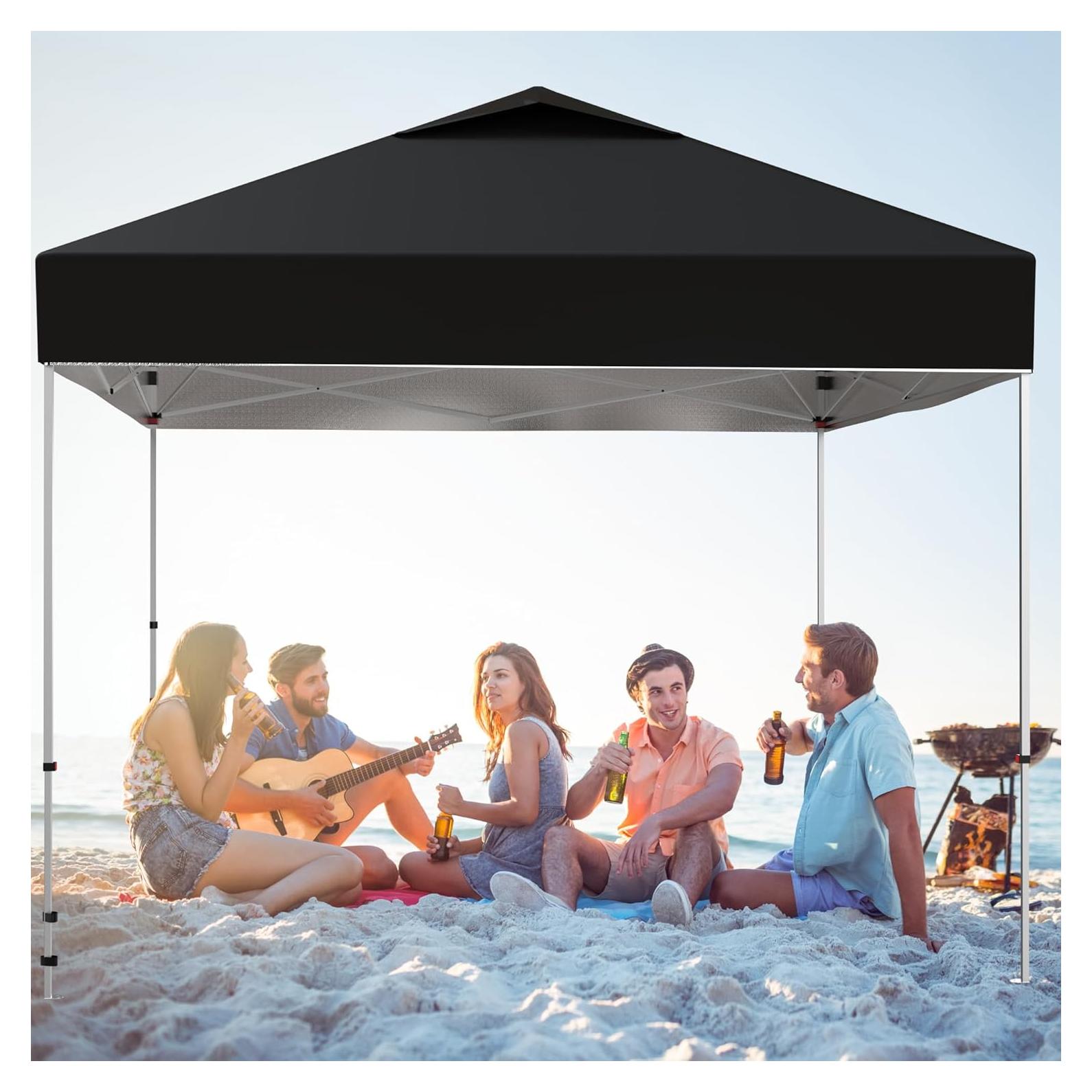 Carpa portátil DYTesa 3x3m con pared lateral y accesorios