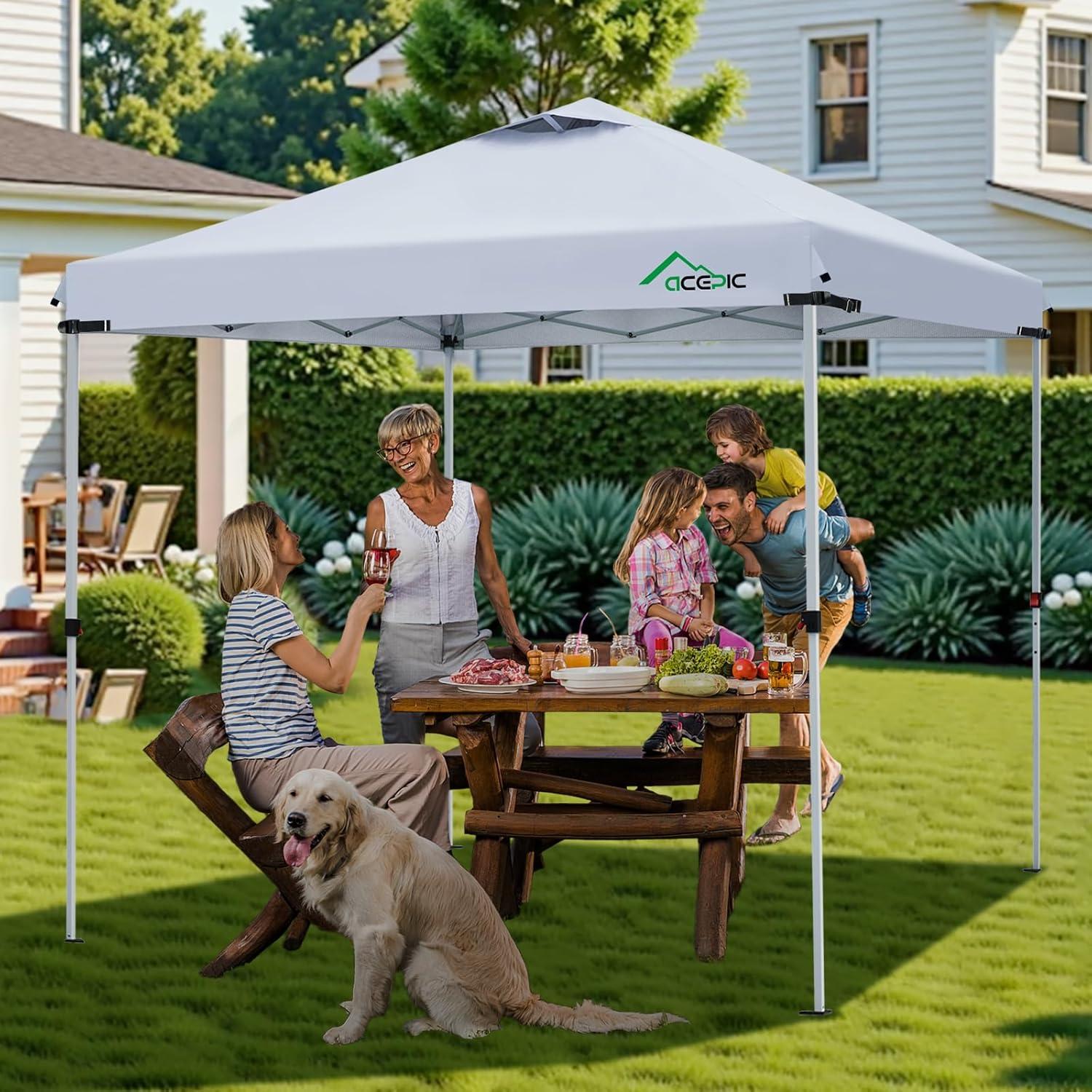 Cubierta de Toldos Impermeable Acepic 10x10 Negro UV