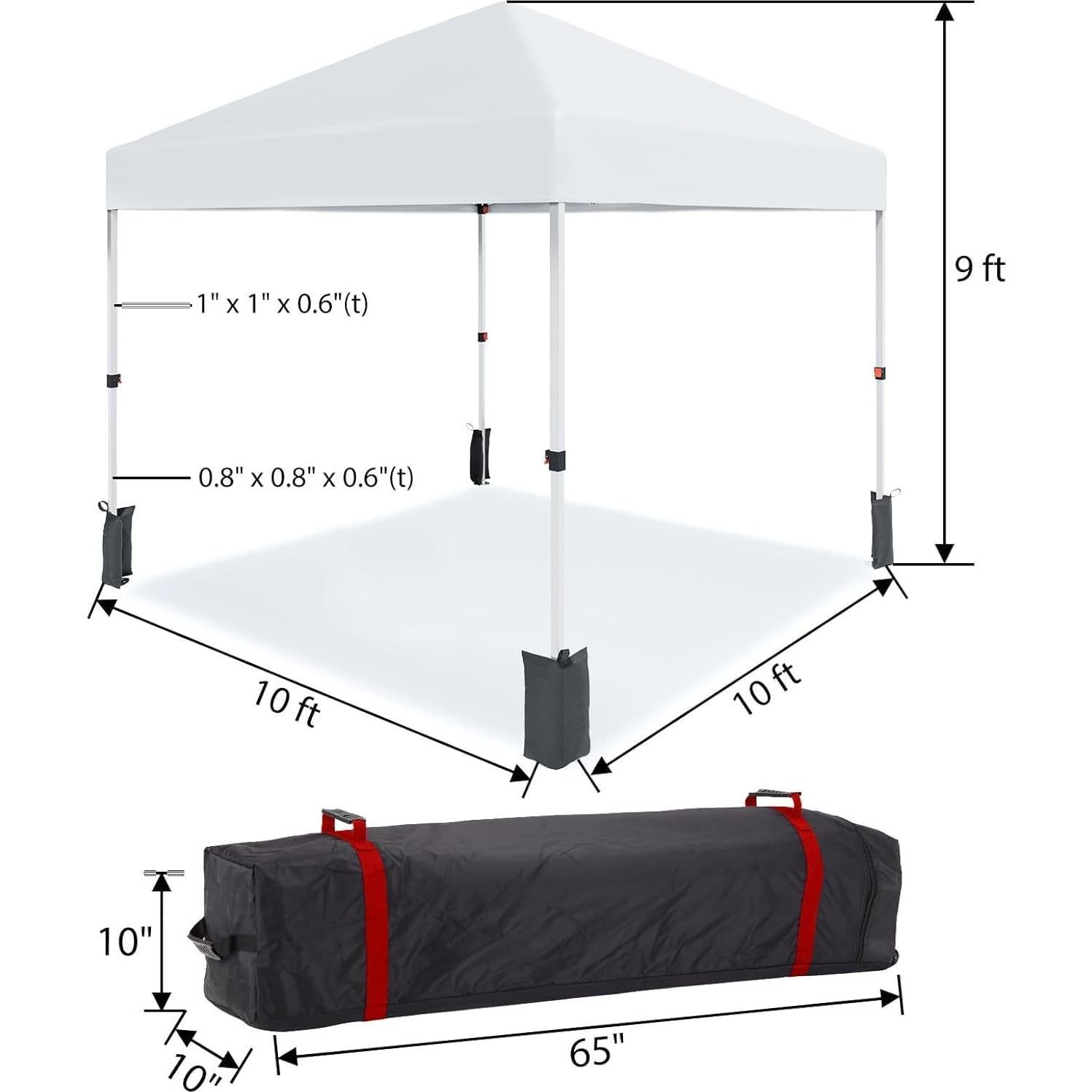 Carpa Plegable 3x3 m YardYonder - Gran Sombra para Eventos