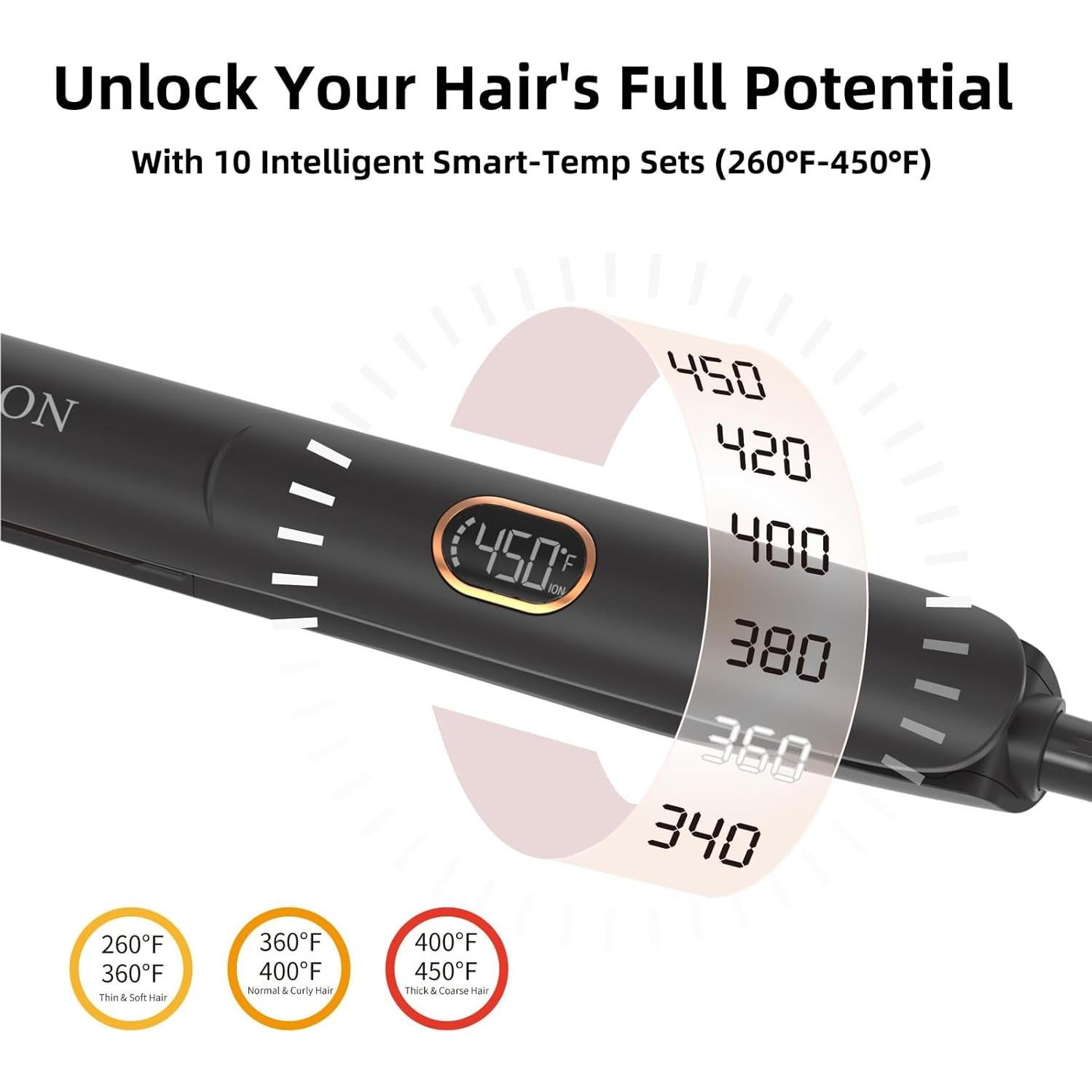 Plancha y Rizador 2 en 1 MEIBEAZON MS-01 Cerámica 3D