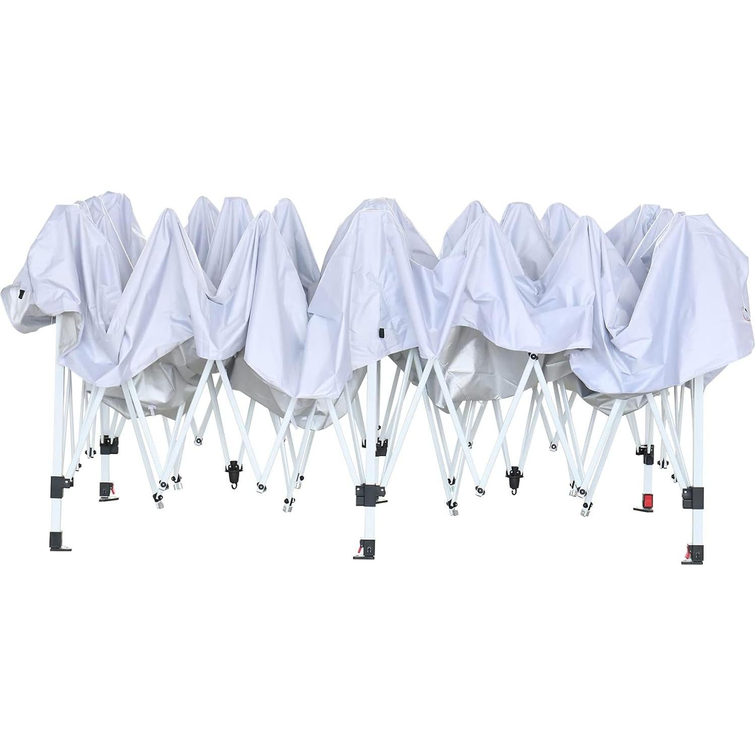 Carpa Pop Up VINGLI 10x6 m Blanca con Paredes Laterales