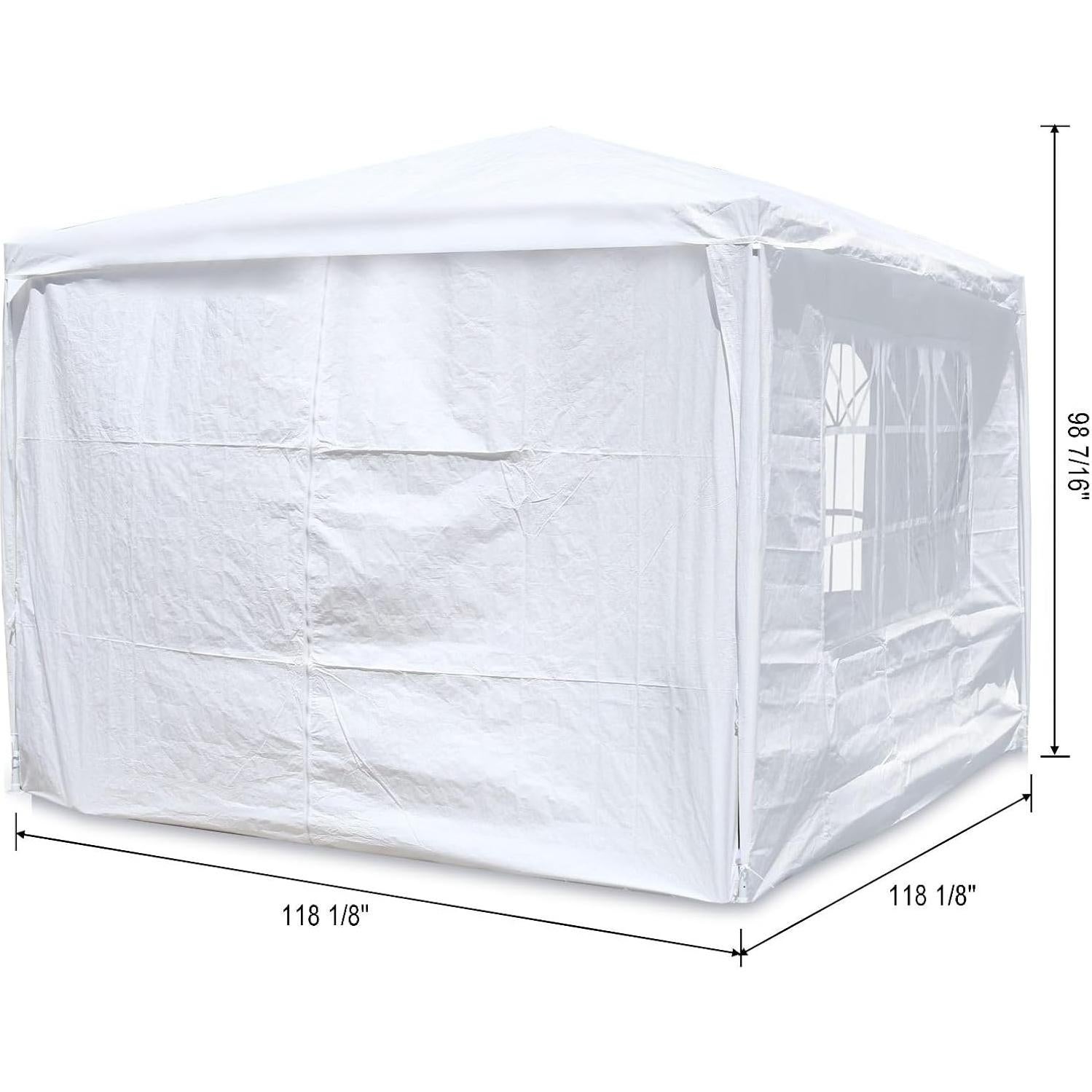 Carpa de Boda 3x3m FRITHJILL con Paredes Desmontables y UV