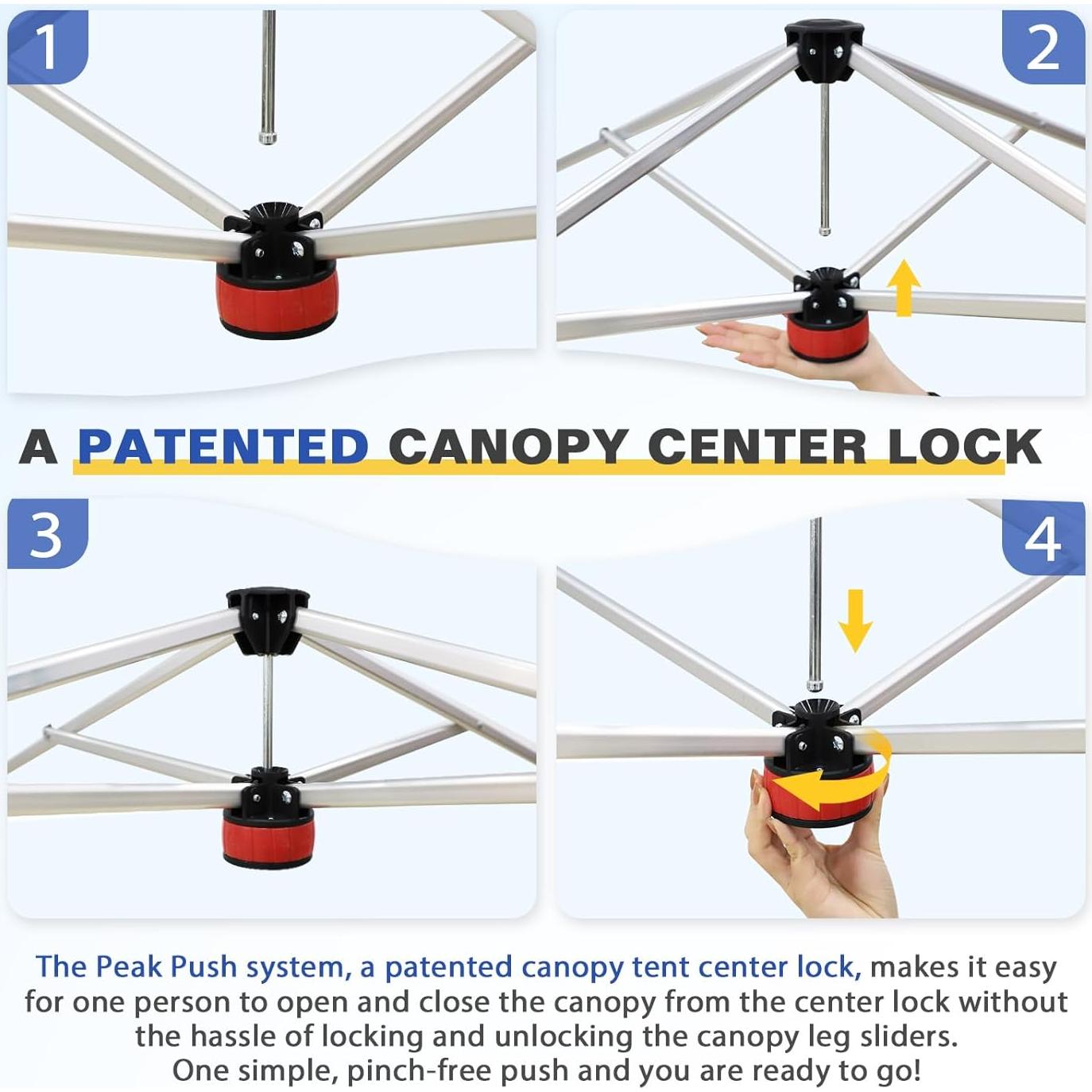 Carpa Pop Up EAGLE PEAK 8x8 Plegable Aluminio Azul