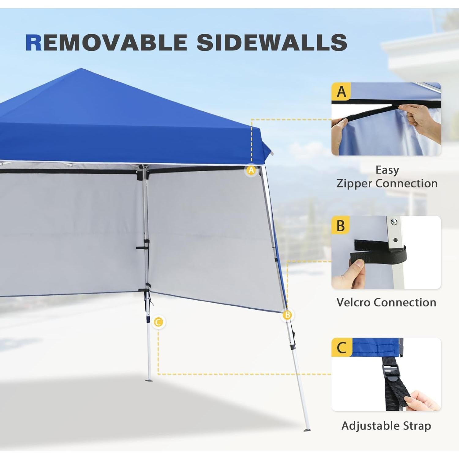 Carpa Pop Up EAGLE PEAK 8x8 Plegable Aluminio Azul
