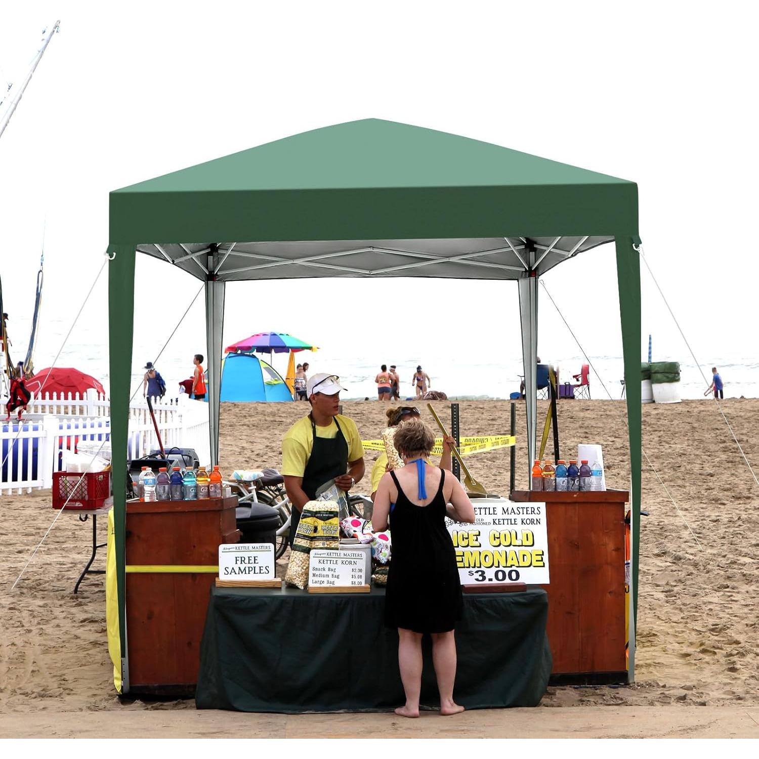 Carpa Plegable Portátil Ynredee 2x2m Impermeable Verde