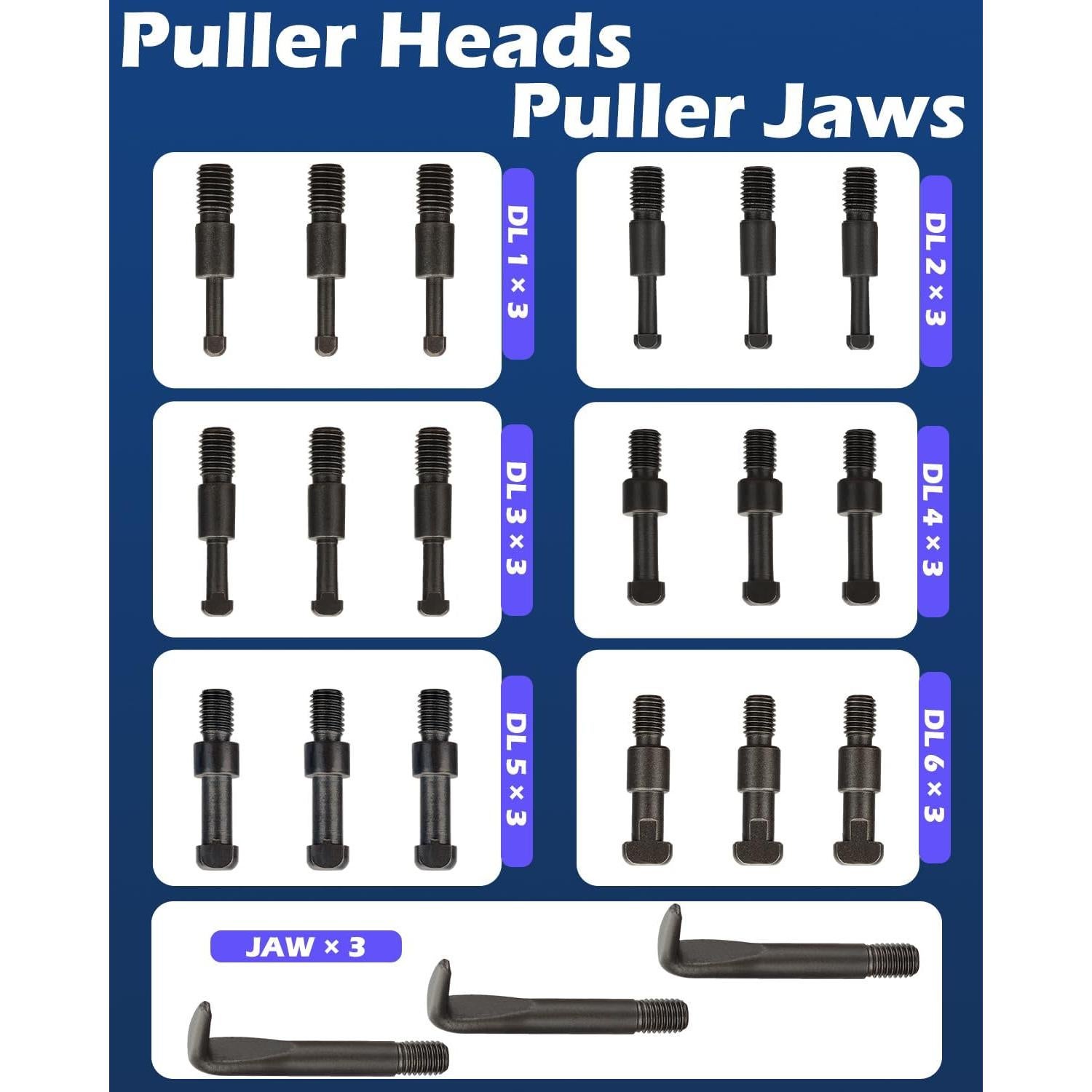 Extractor de Rodamientos 21 en 1 GallopMax con Estuche