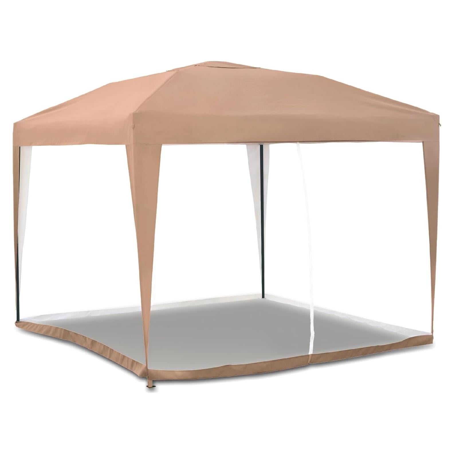Toldo Plegable Mueble de América 3x3m con Mosquitera Beige