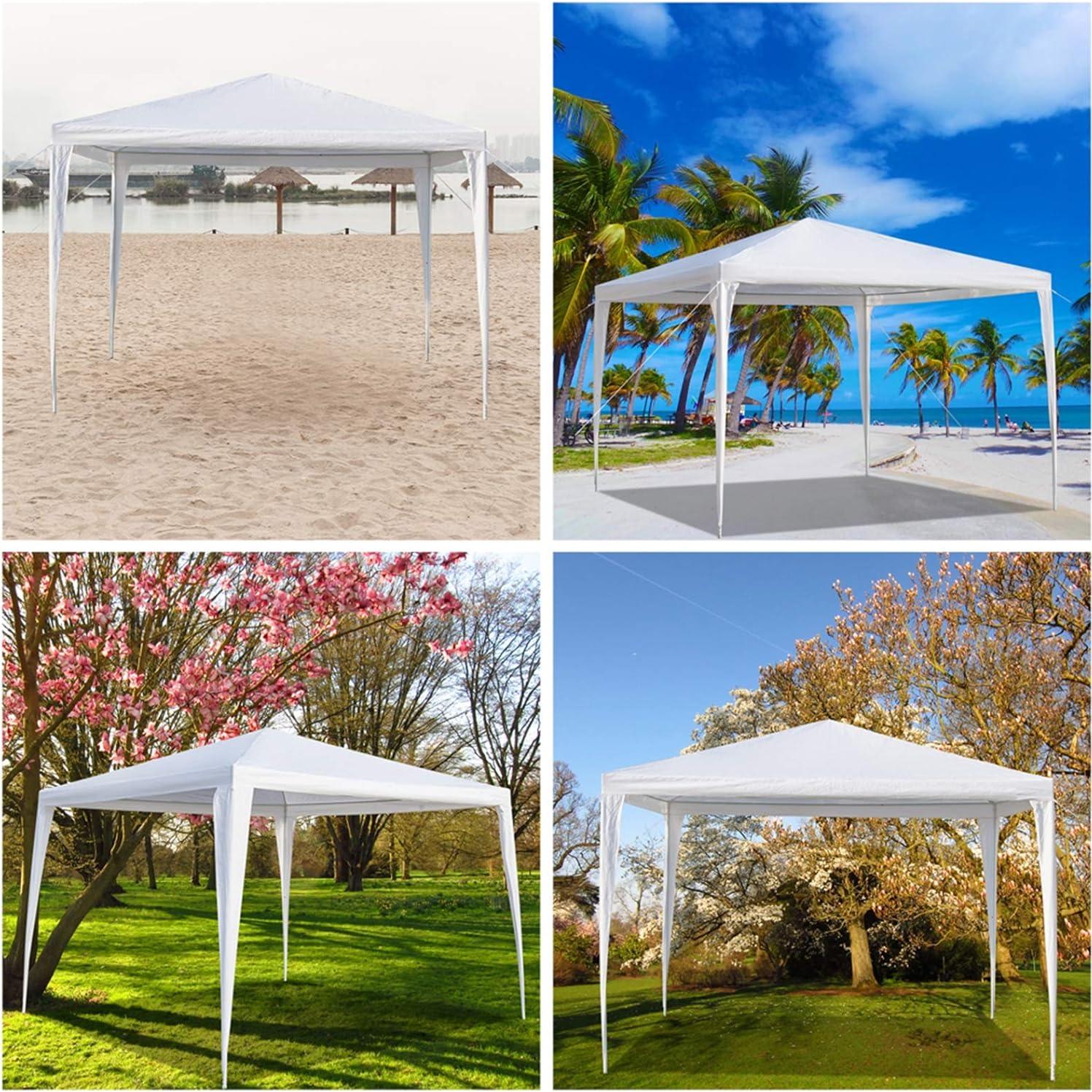 Carpa Canopy Impermeable SWLJKU 3x3 m para Camping y Eventos