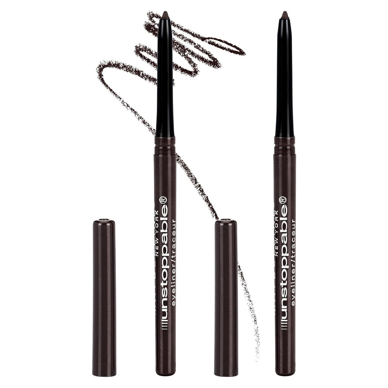 Lápiz de Eyeliner Mecánico Impermeable Maybelline Espresso - 2 Unidades