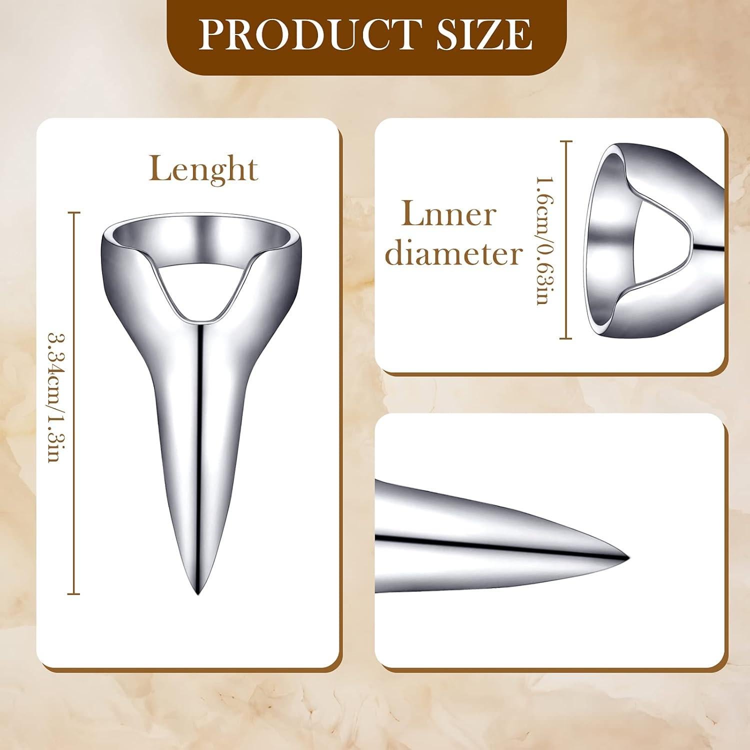 Anillos de Sección de Cabello Metal Jadive 6 Piezas Dorado y Plateado