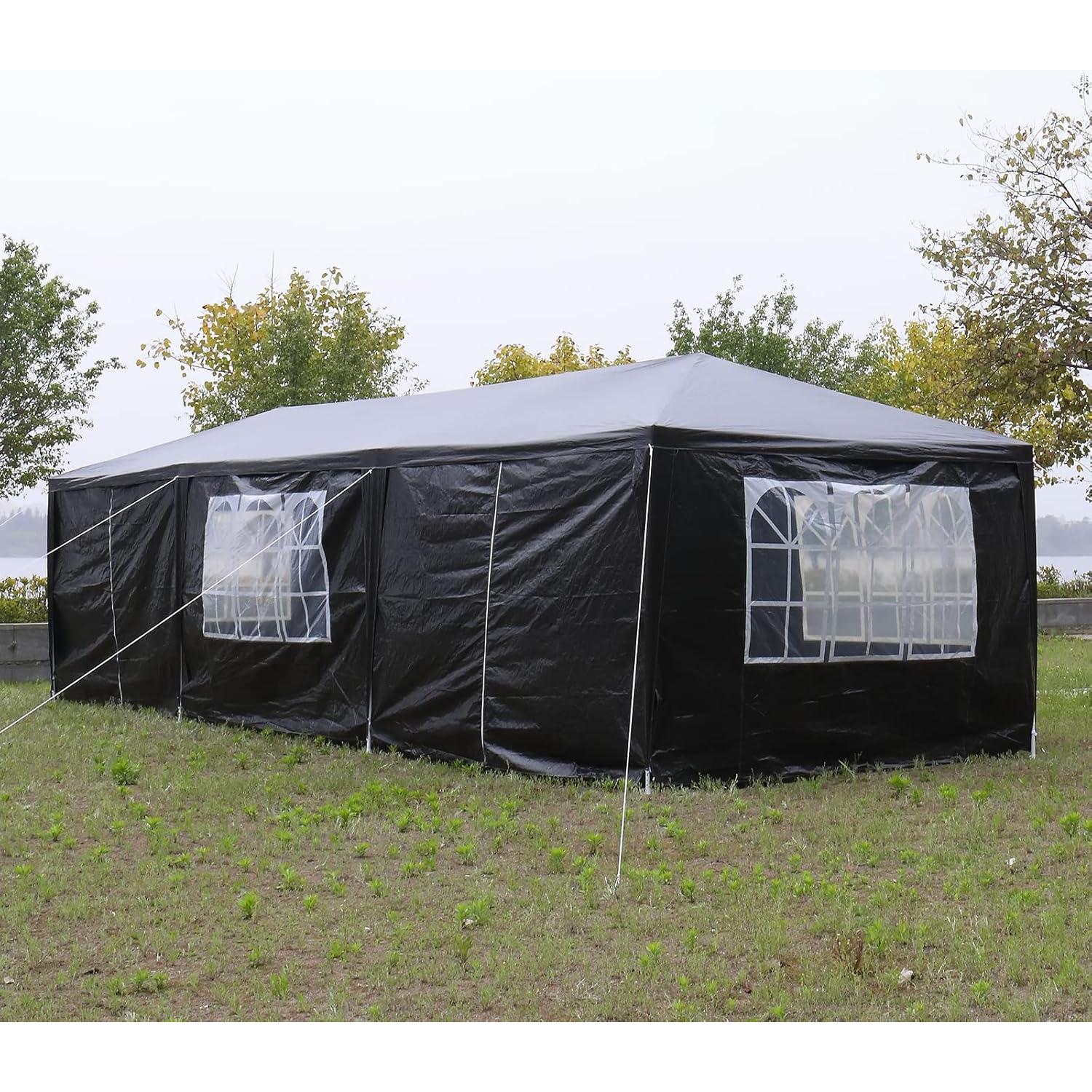 Carpa de Fiesta HEPMIMZHU 9x3m Impermeable con Paredes Removibles