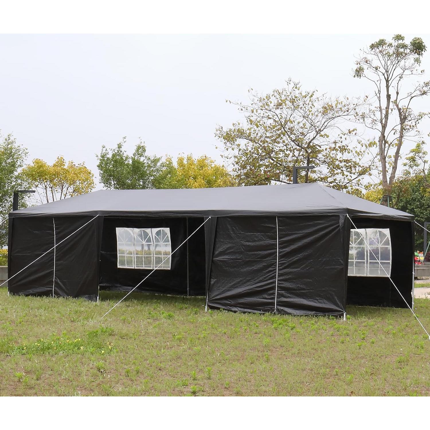 Carpa de Fiesta HEPMIMZHU 9x3m Impermeable con Paredes Removibles