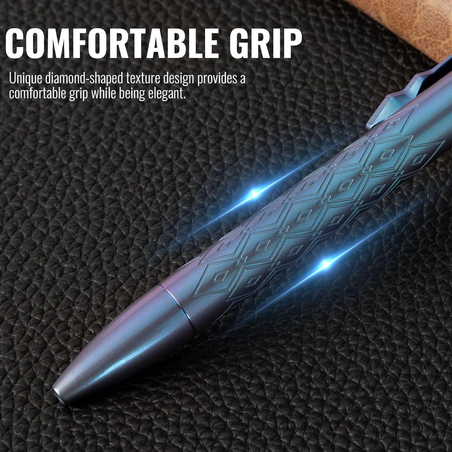 Bolígrafo de Titanio 9TiEDC TR-TAC2101 Azul Fino