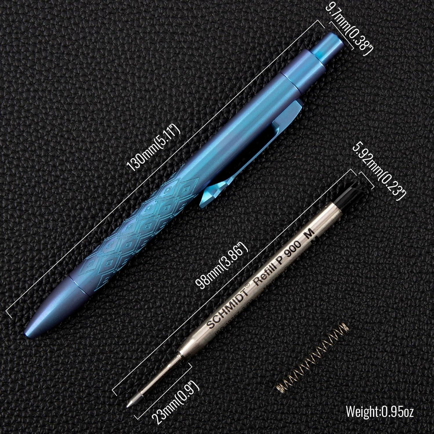 Bolígrafo de Titanio 9TiEDC TR-TAC2101 Azul Fino