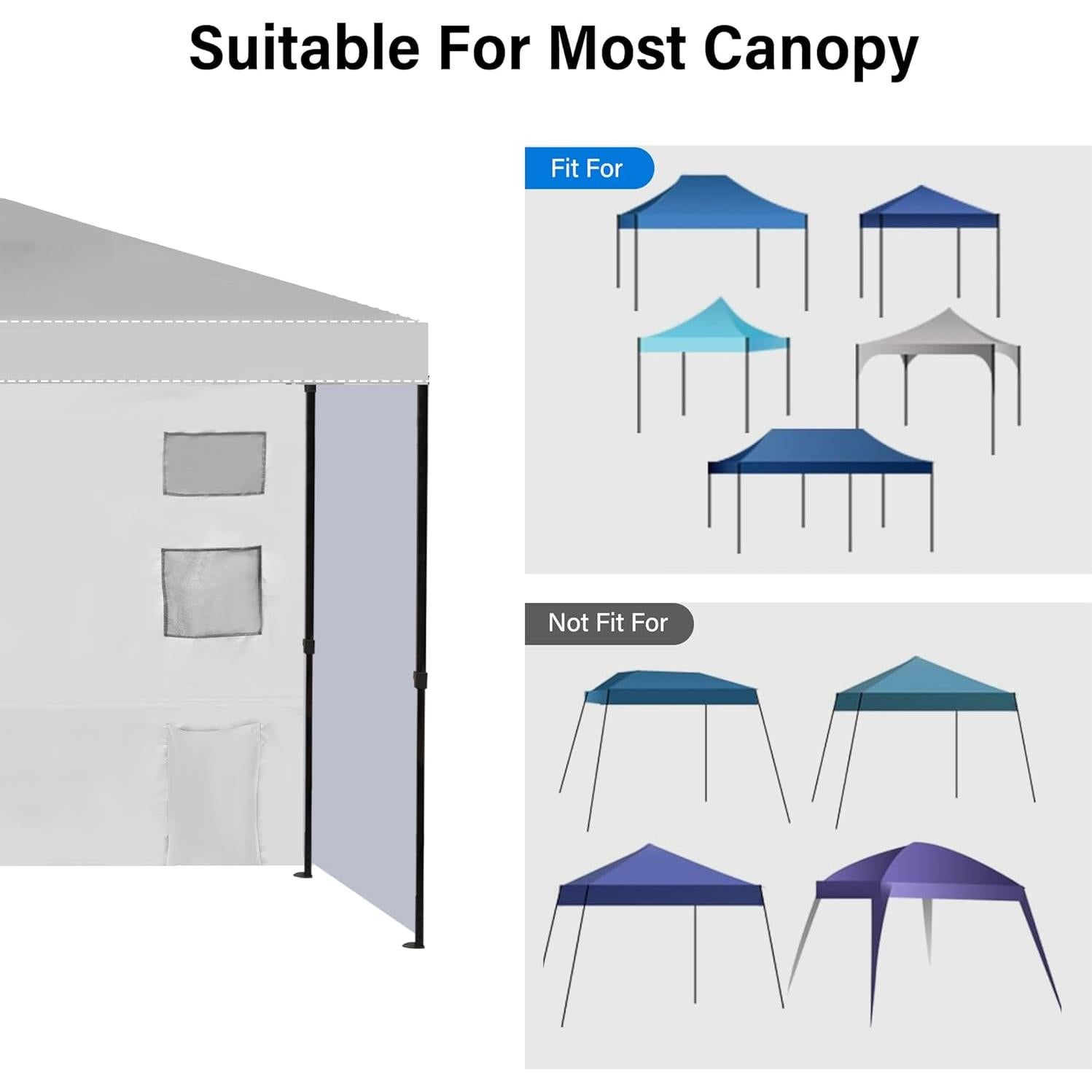 Paredes Laterales para Canopy MALOROY 3 Paneles 304.8x193 cm