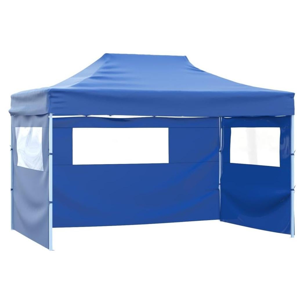 Carpa Plegable Profesional WHOPBXGAD 2.99x4.0m Azul Acero