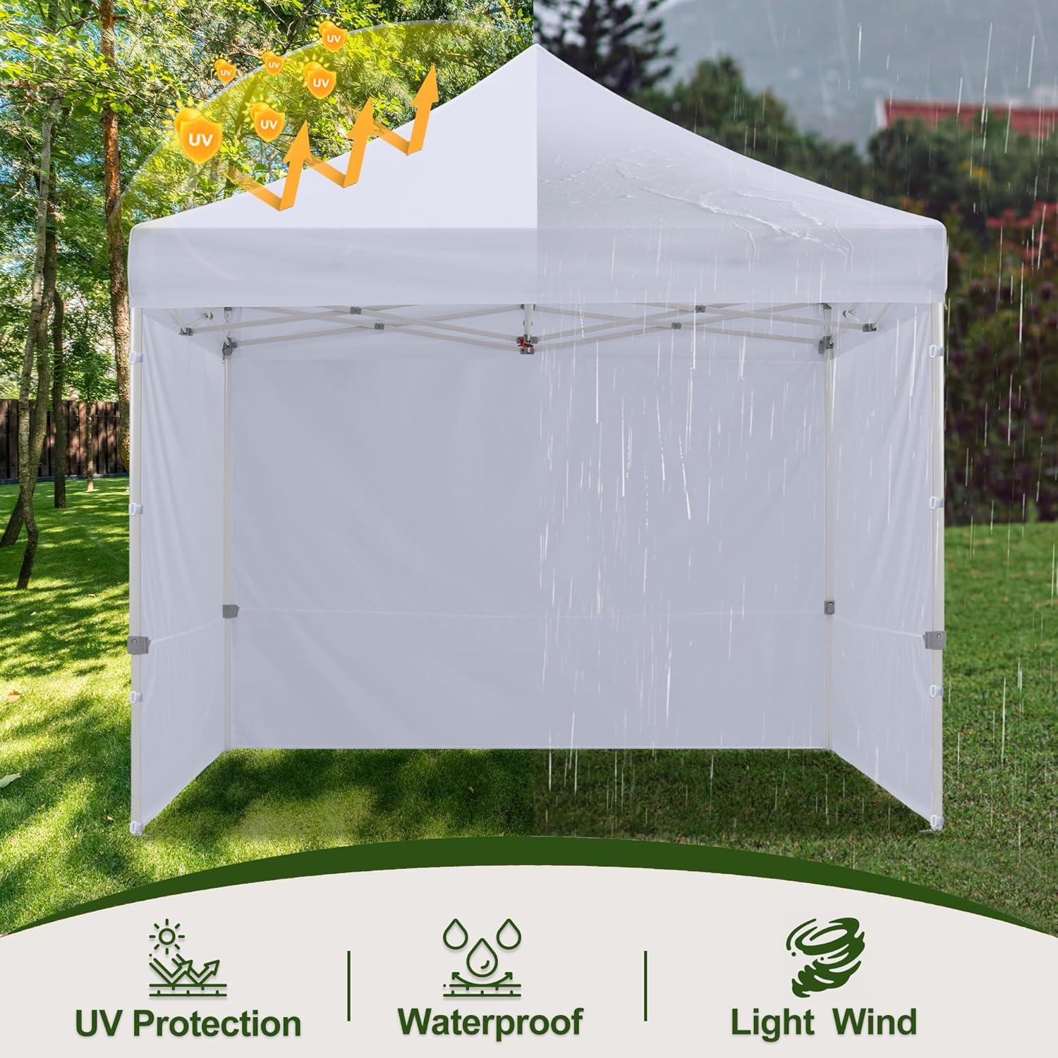 Pared Lateral para Carpa Plegable HLong 3x3m Impermeable