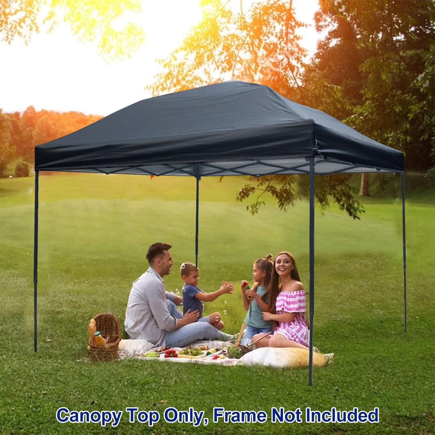 Cubierta Superior de Reemplazo Joramoy 2.44m Impermeable UV Negro