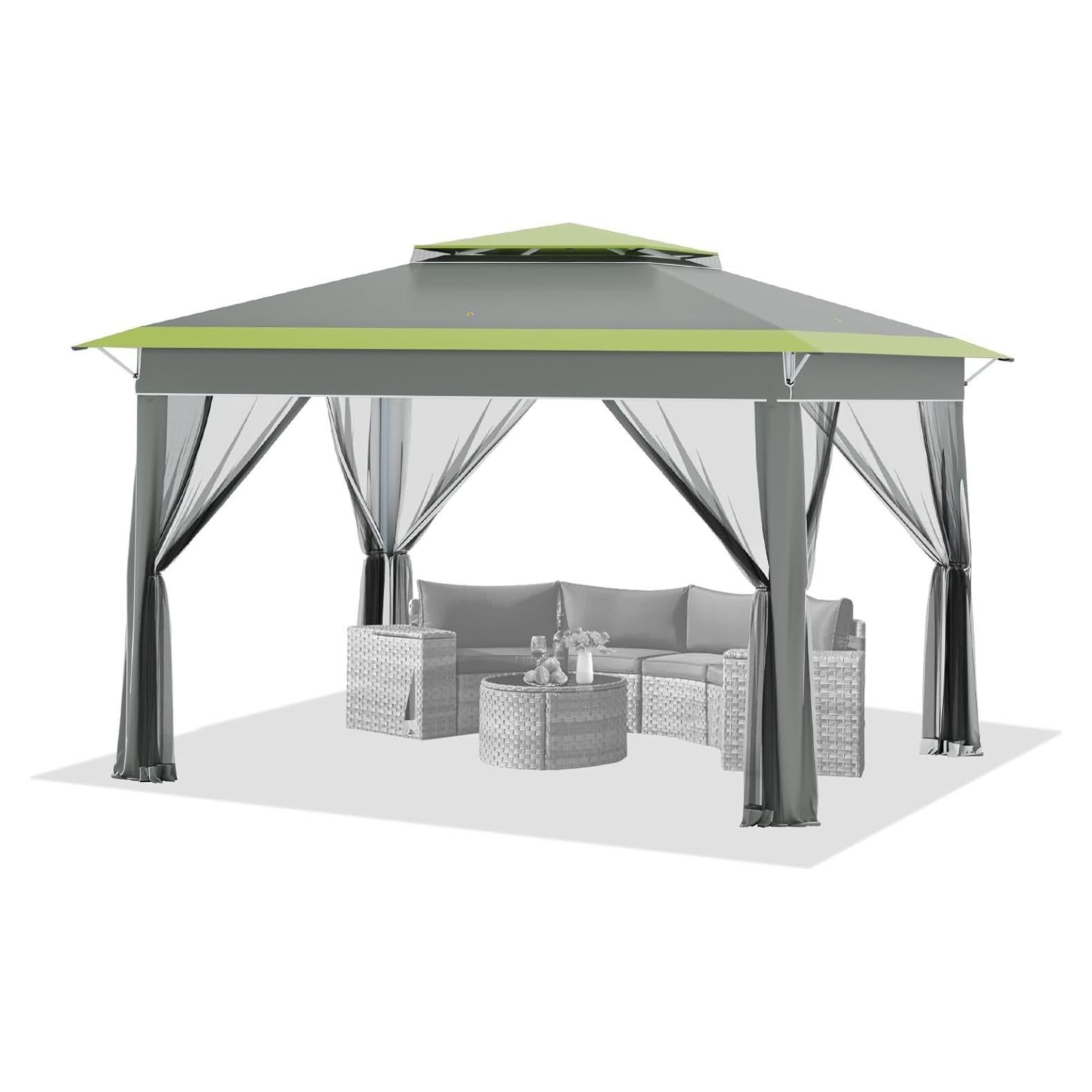 Carpa Plegable ECOTOUGE 3.6x3.6m con Mosquitero y Bolsa