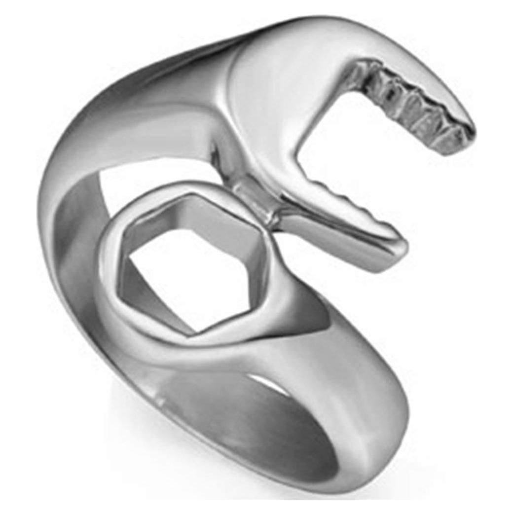 Anillo Llave Acero Inoxidable Comet Craft Talla 8