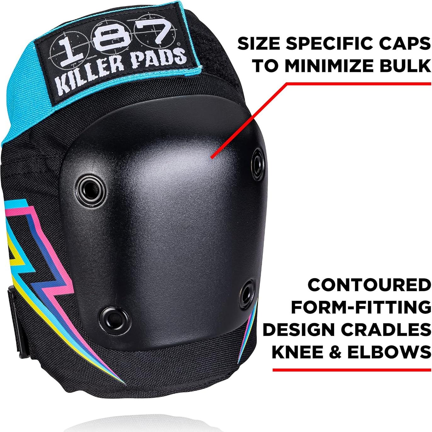 Rodilleras y Muñequera 187 Killer Pads Rayo Eléctrico P/M