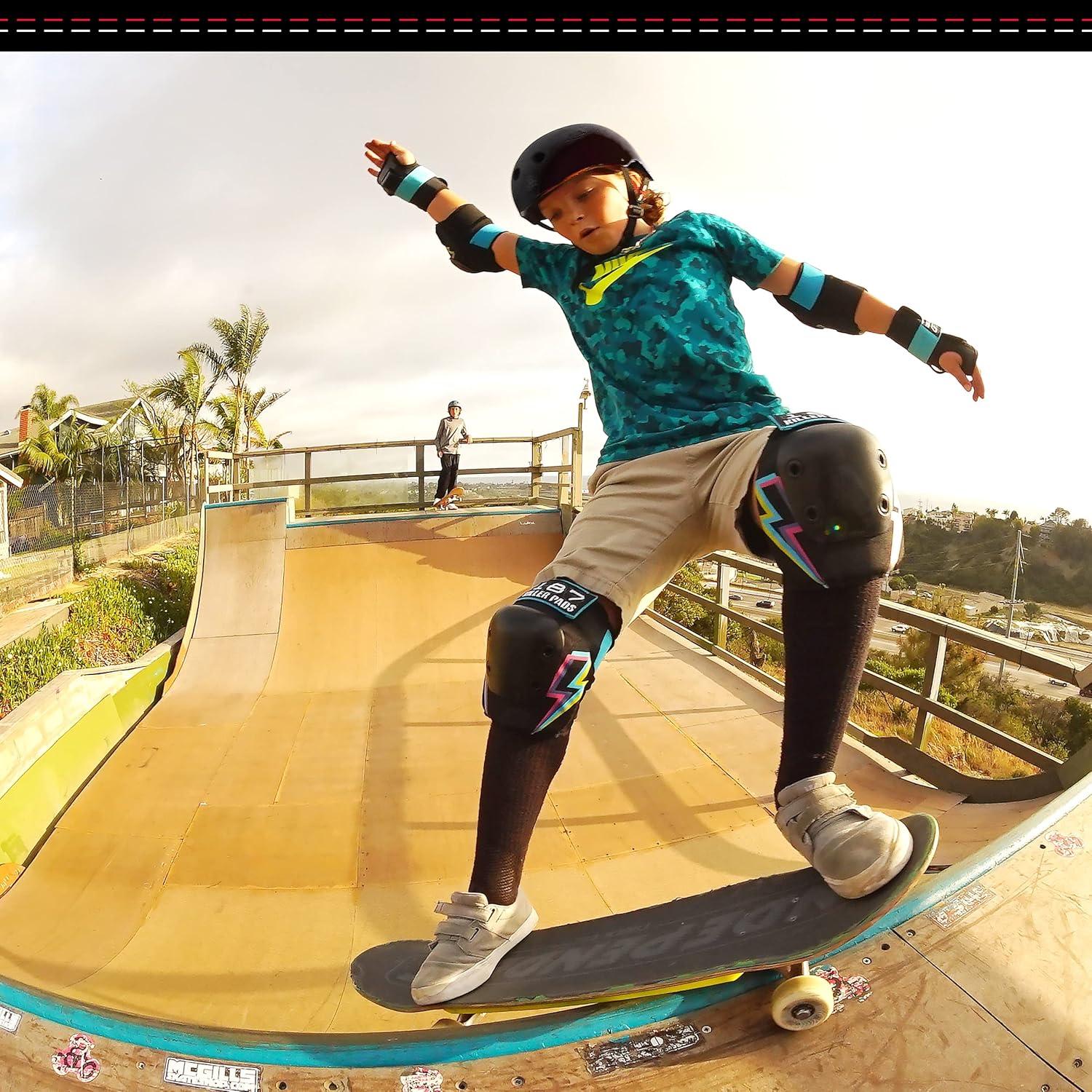 Rodilleras y Muñequera 187 Killer Pads Rayo Eléctrico P/M